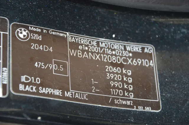 BMW 5 (E60) 520 d 2007