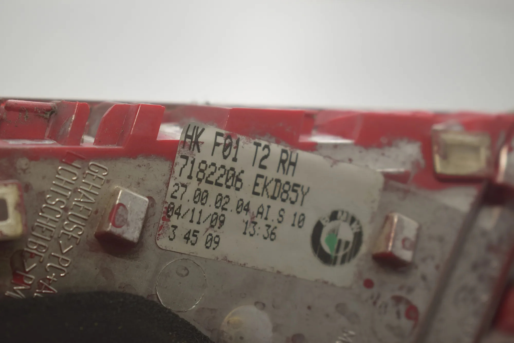 Right Side Tailgate Tail Light – OEM 7182206 · BMW 7 (F01, F02) 730 d 2009 – 8