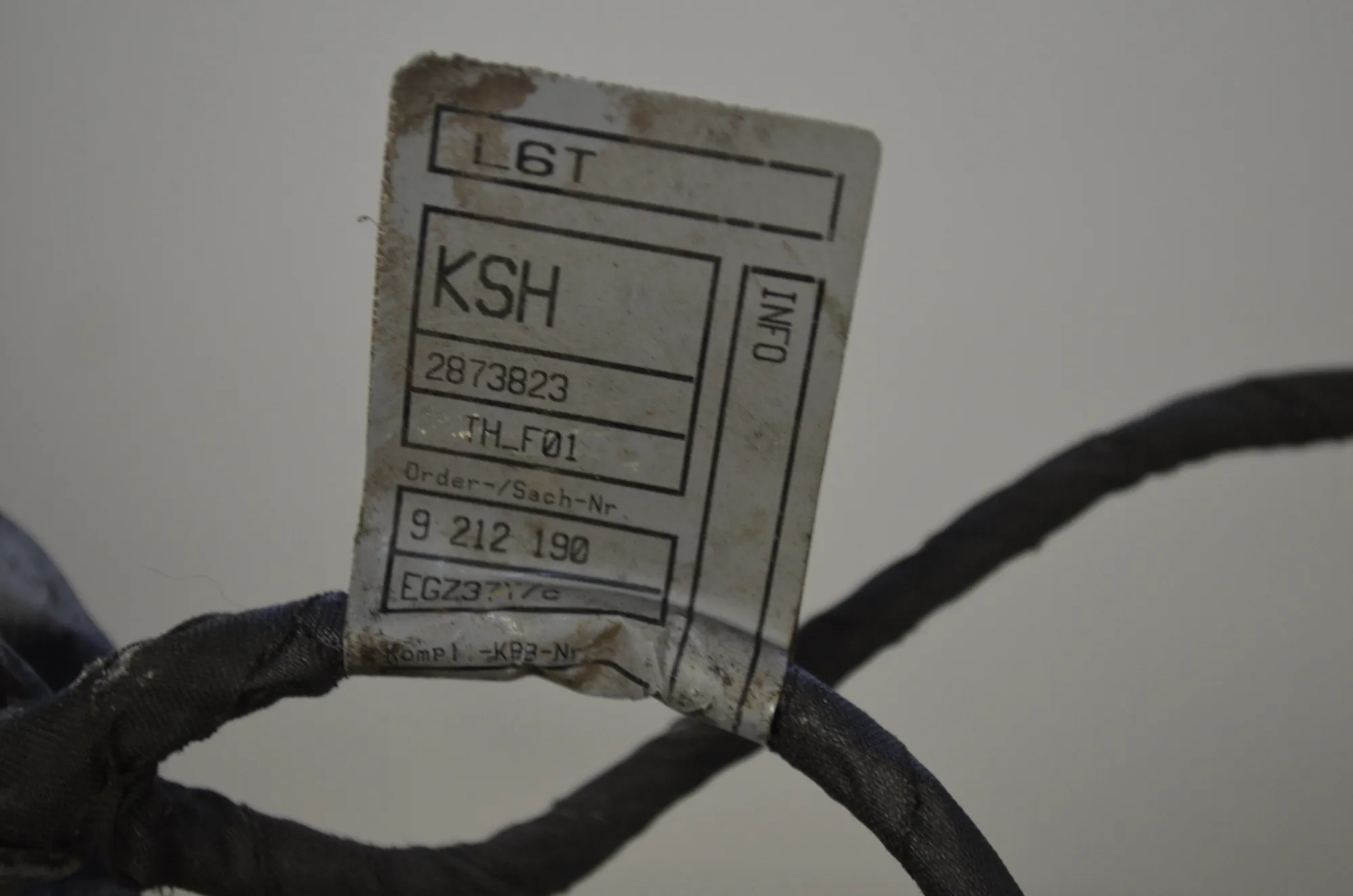 Rear Left Door Wiring – OEM 9212190 · BMW 7 (F01, F02) 730 d 2009 – 4