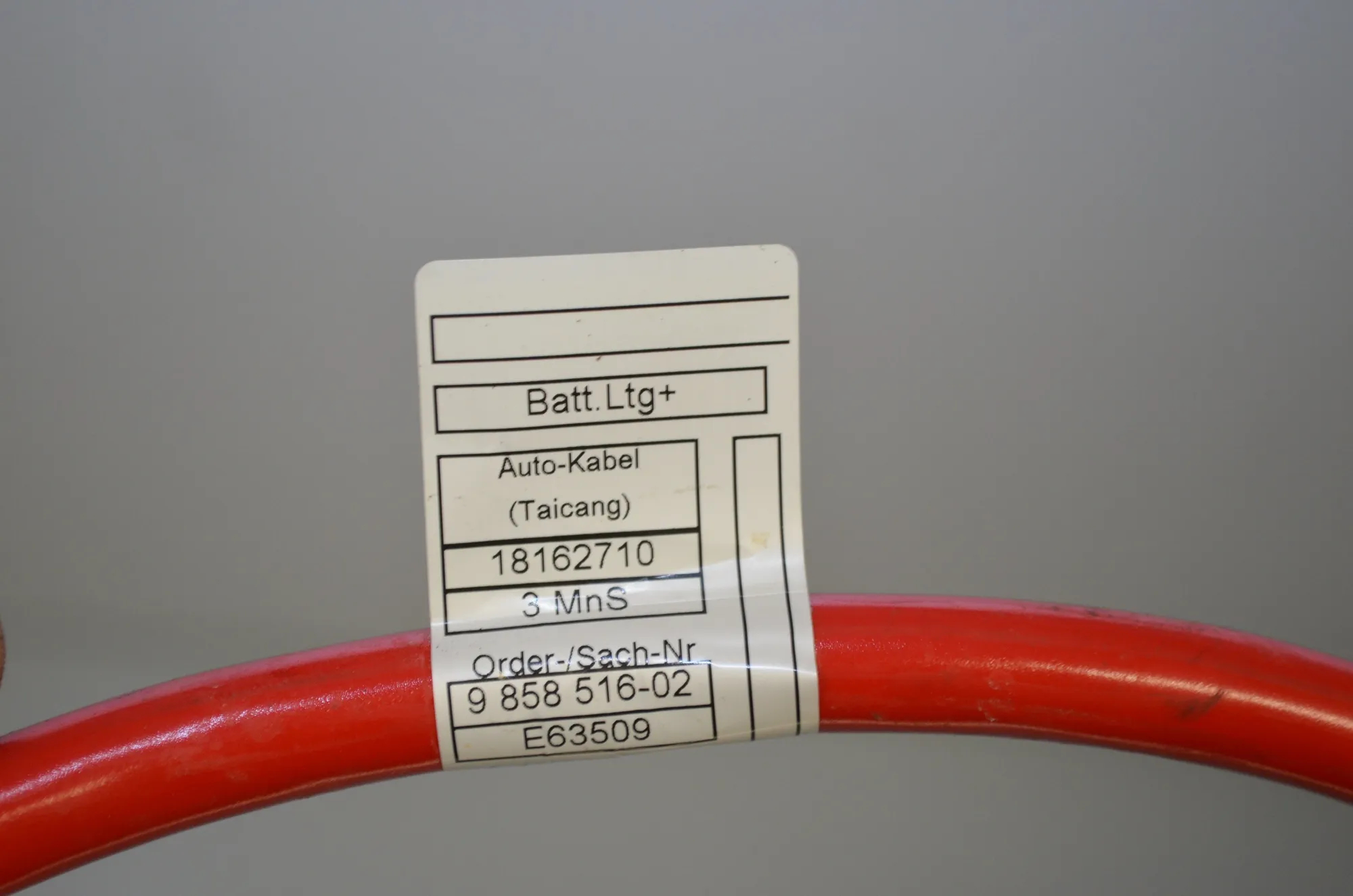 Positive Battery Cable – OEM 9858516 · BMW iX3 (G08) (2020 - -) Electric (286 HP) 2022 – 4