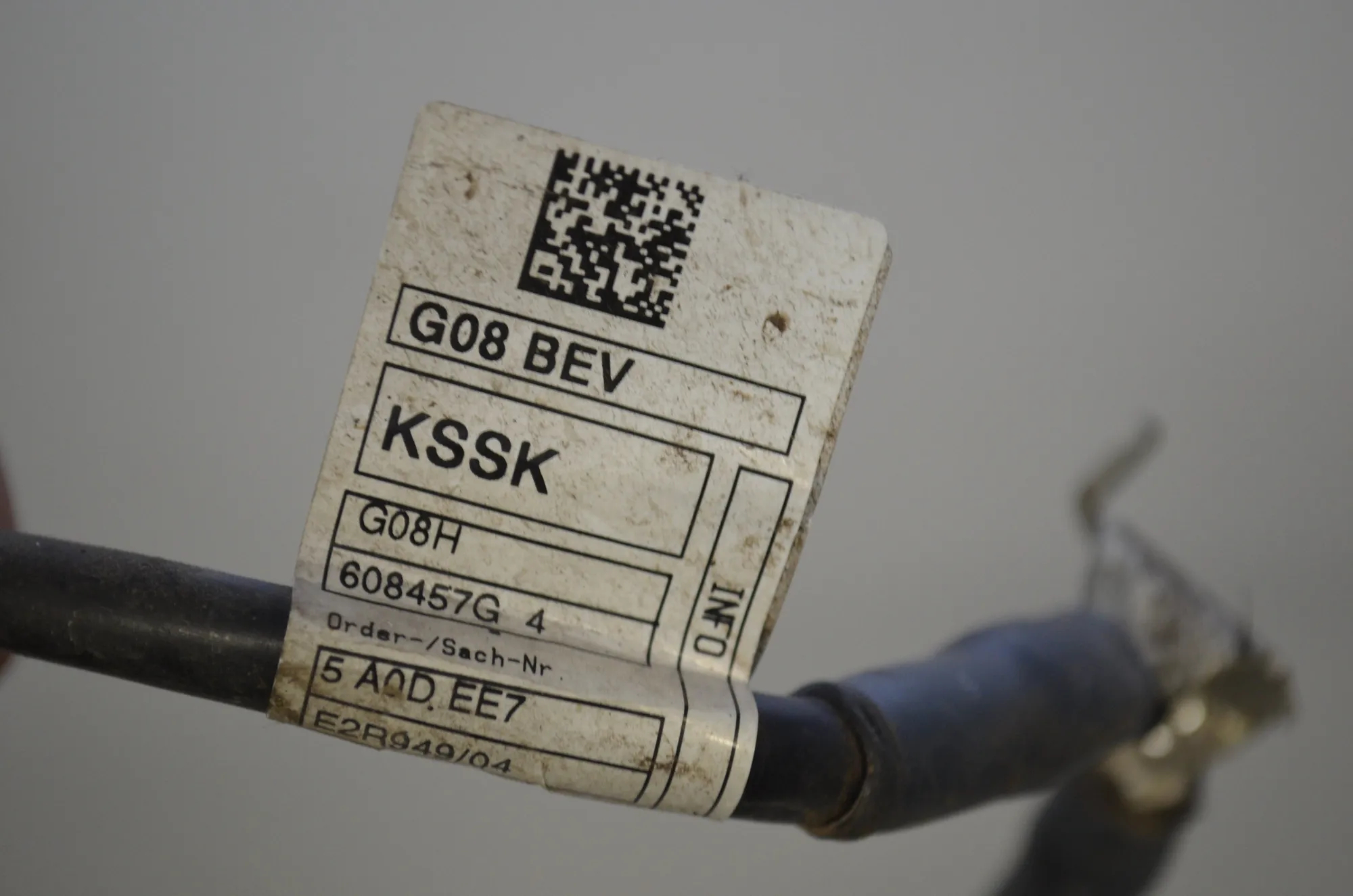 Negative Battery Cable – OEM 5A0DEE7 · BMW iX3 (G08) (2020 - -) Electric (286 HP) 2022 – 4