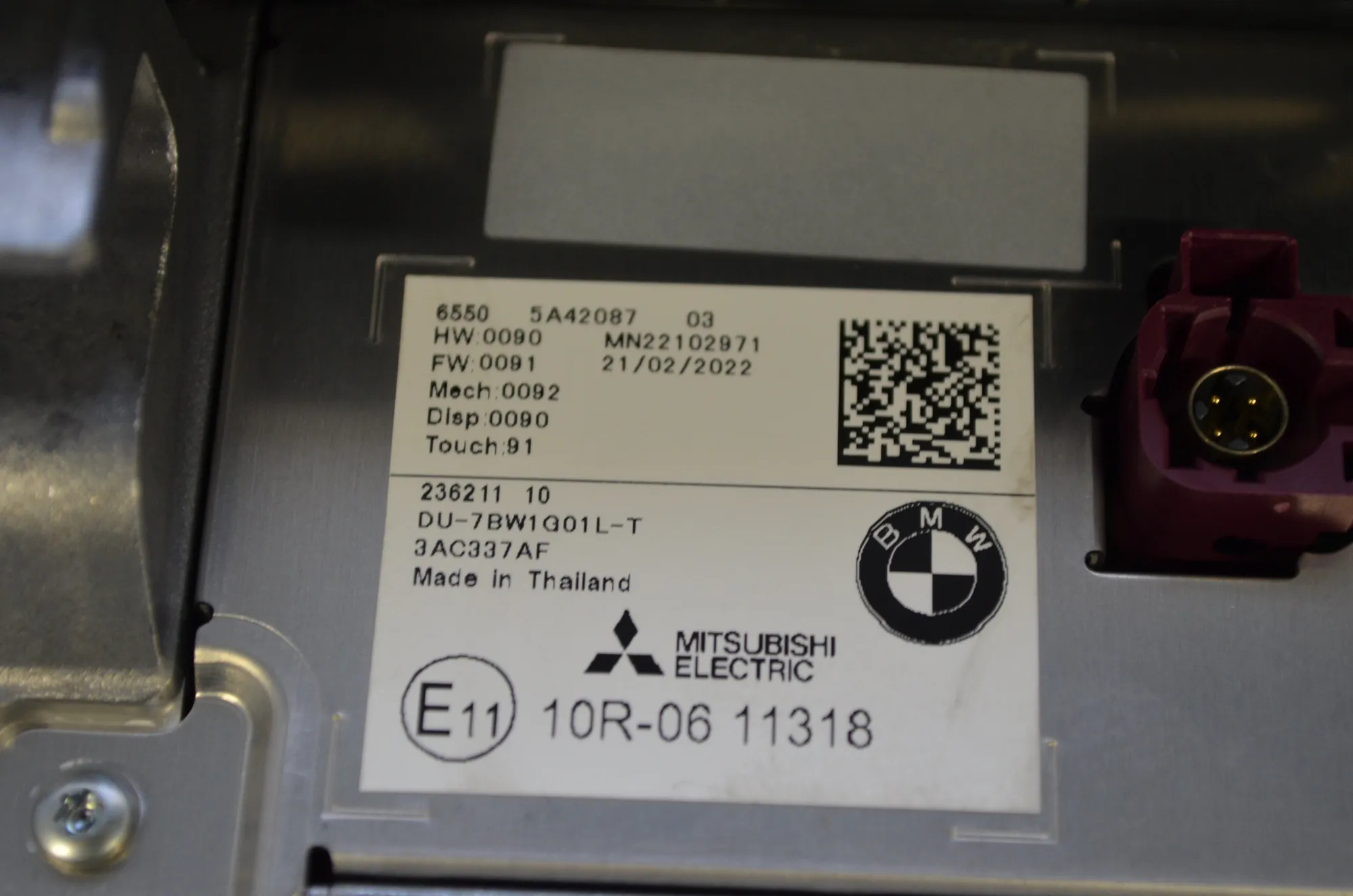 Navigation System – OEM 5A47C37 · BMW iX3 (G08) (2020 - -) Electric (286 HP) 2022 – 10