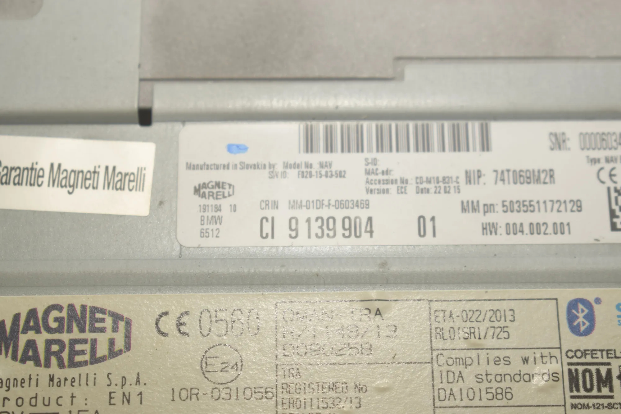 Navigation System – OEM 9350723 · BMW 2 Gran Tourer (F46) 218 i 2015 – 12