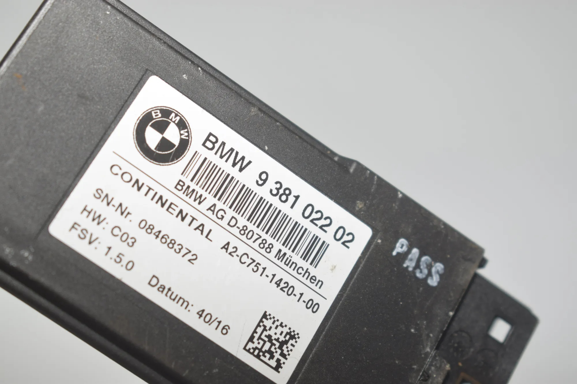 Other Control Units – OEM 9381022 · BMW 7 (G11, G12) 730 d 2016 – 5