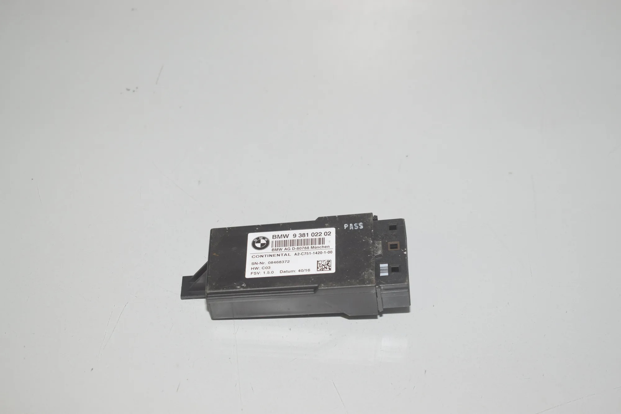 Other Control Units – OEM 9381022 · BMW 7 (G11, G12) 730 d 2016