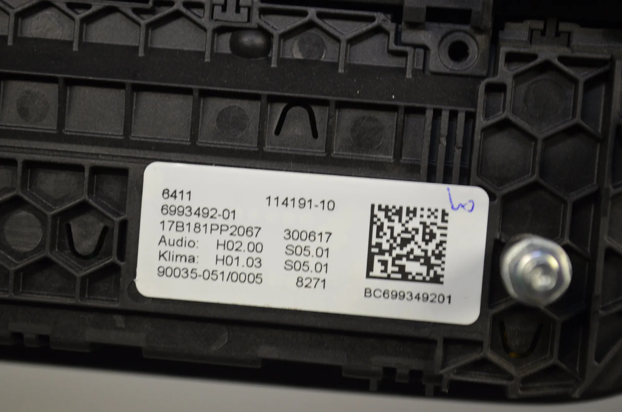Climate Control Unit – OEM 6993492 · BMW 5 (G30) (2016 - -) M 550 i xDrive 2017 – 5