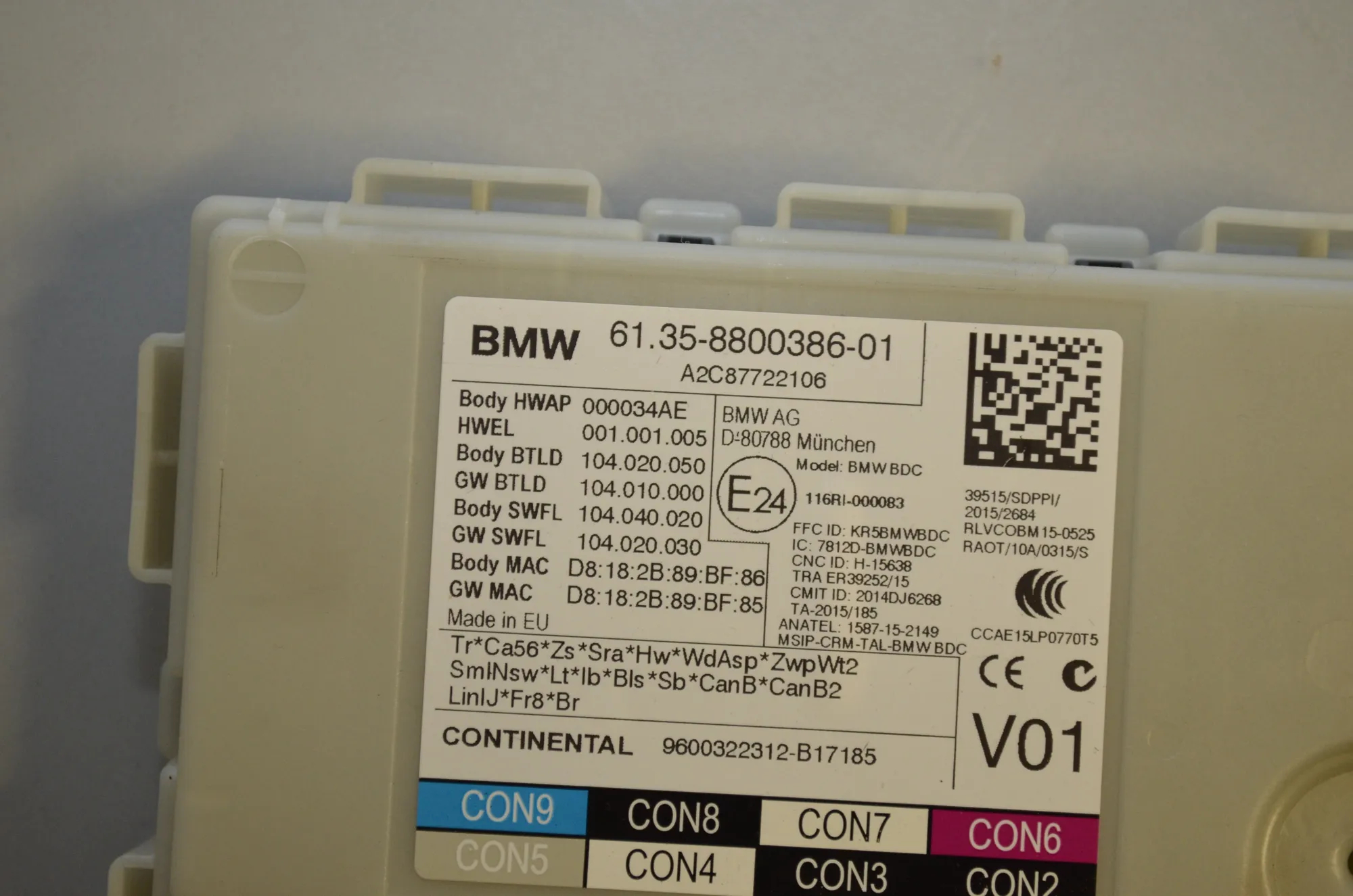 Engine Ignition ECU Set – OEM 8800386 · BMW 5 (G30) (2016 - -) M 550 i xDrive 2017 – 6