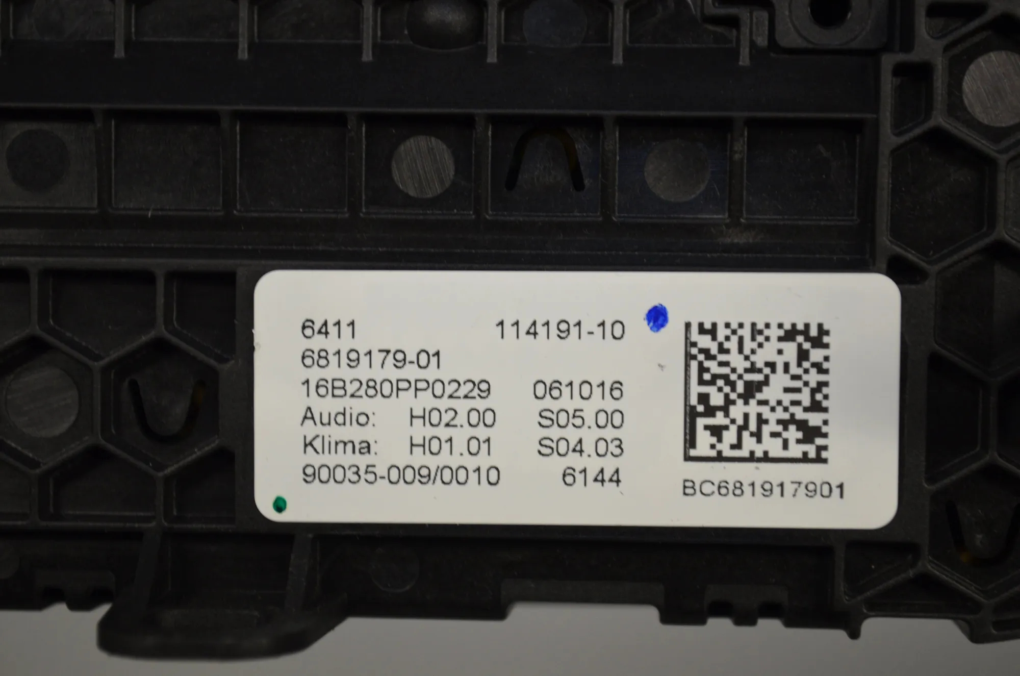 Climate Control Unit – OEM 6819179 · BMW 7 (G11, G12) 730 d 2016 – 5