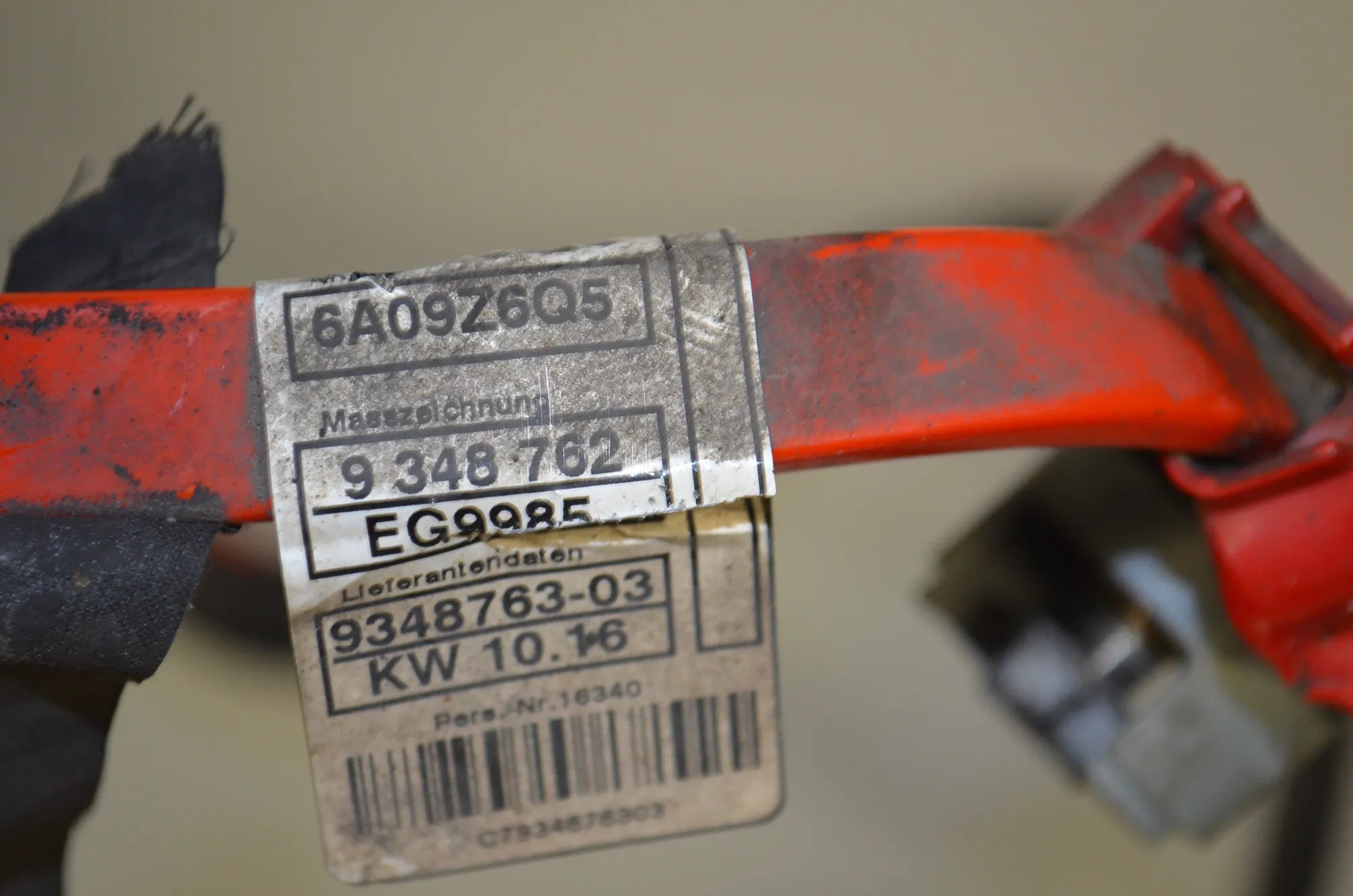 Positive Battery Cable – OEM 9348762 · BMW 3 (F30, F80) 330 d 2016 – 4