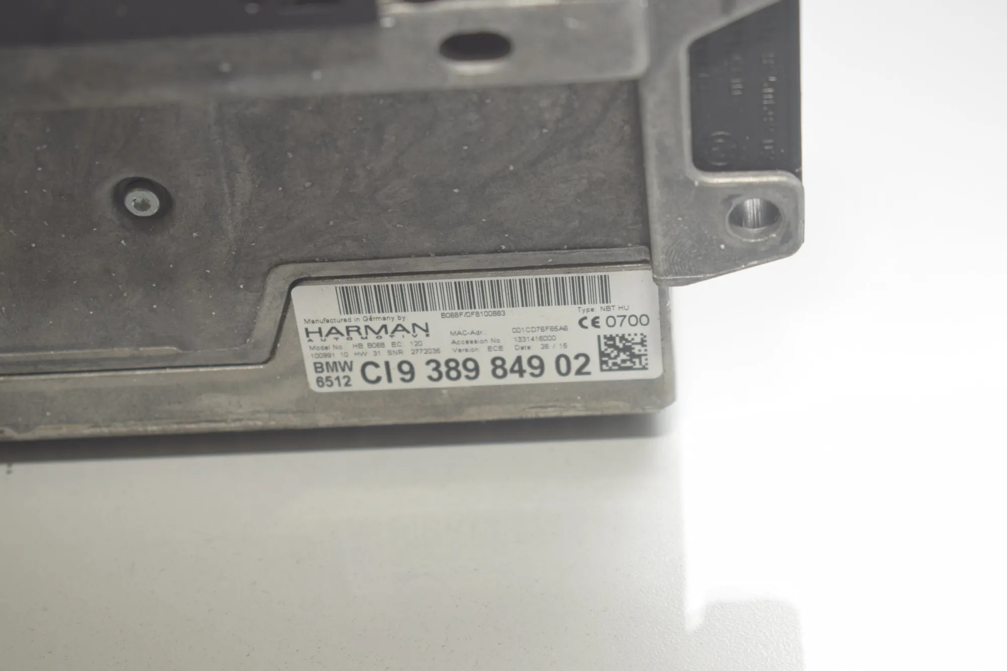 Navigation System – OEM 9350723 · BMW 5 (F10) 530 d 2015 – 12