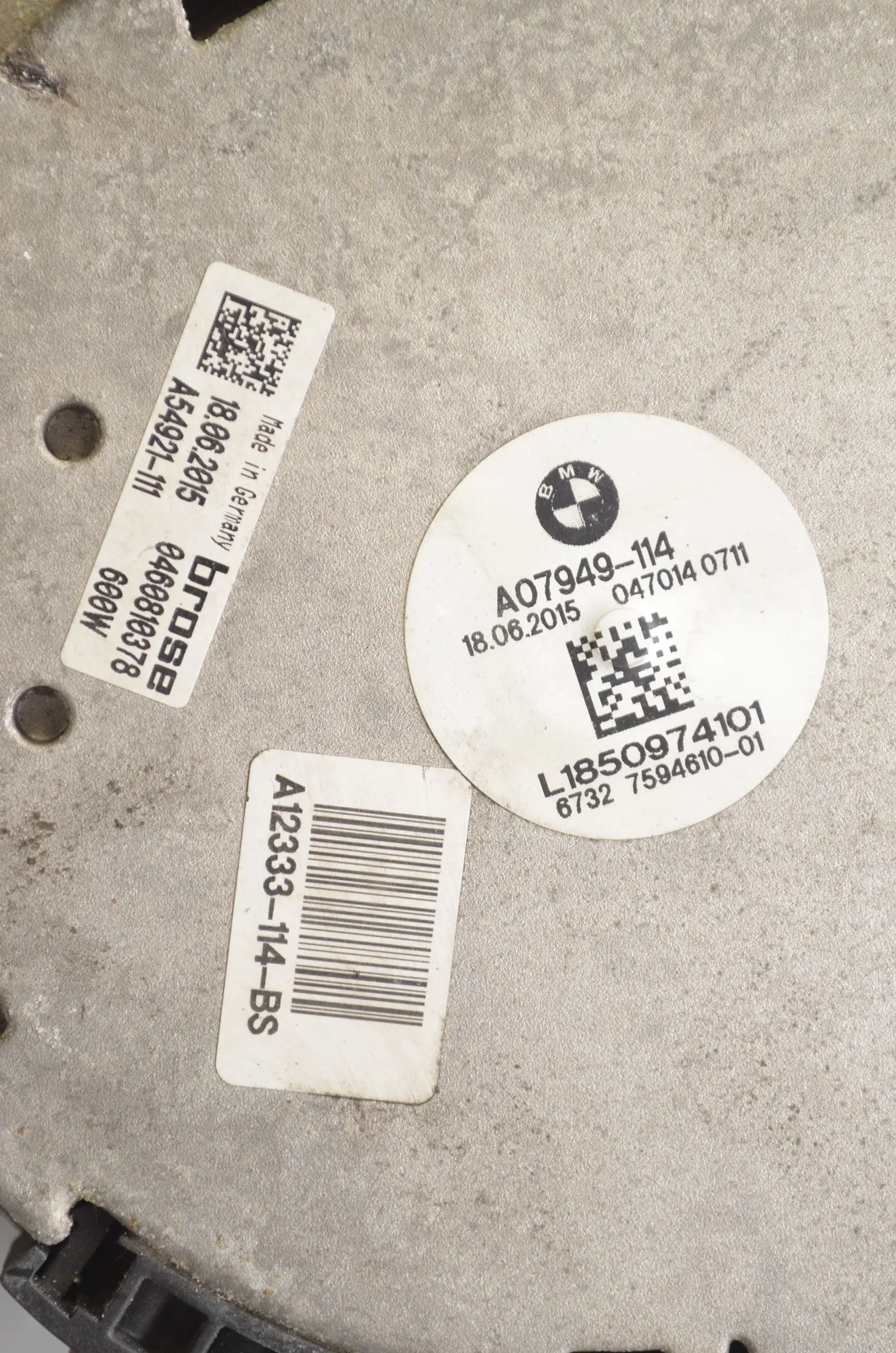 A/C Air Condition Fan – OEM 7594610 · BMW 5 (F10) 530 d 2015 – 5