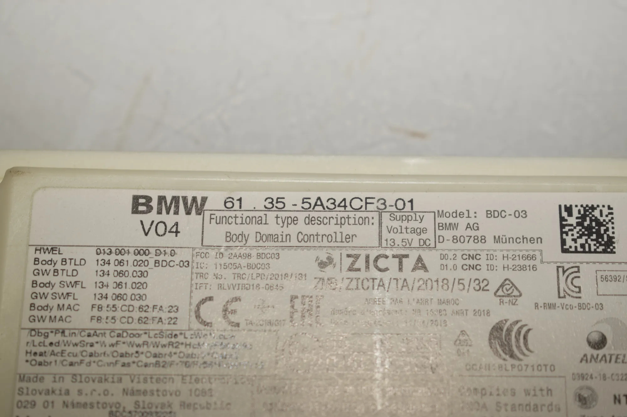 Engine Ignition ECU Set – OEM 5A34CF3 · BMW 1 (F40) (2019 - -) (F40)118i 2020 – 10