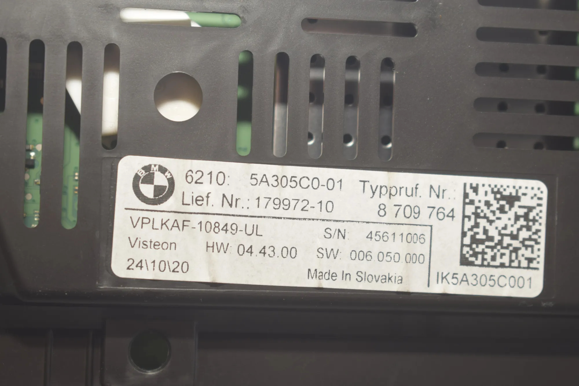 Instrument Cluster Speedometer – OEM 5A305C0 · BMW 1 (F40) (2019 - -) (F40)118i 2020 – 6