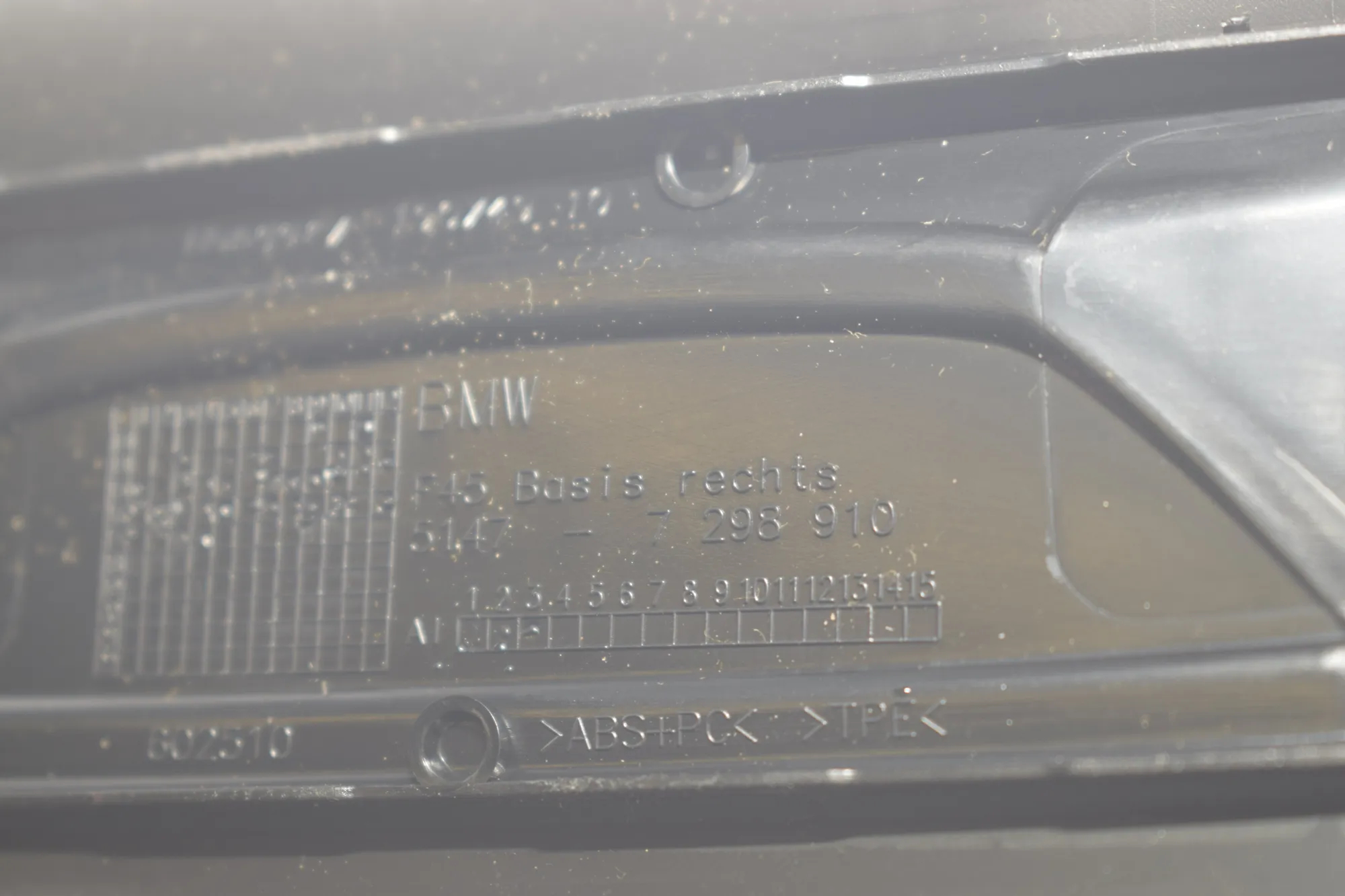 Door Sill Trim Kit – OEM 7263315 · BMW 2 Active Tourer (F45) 216 d 2017 – 7