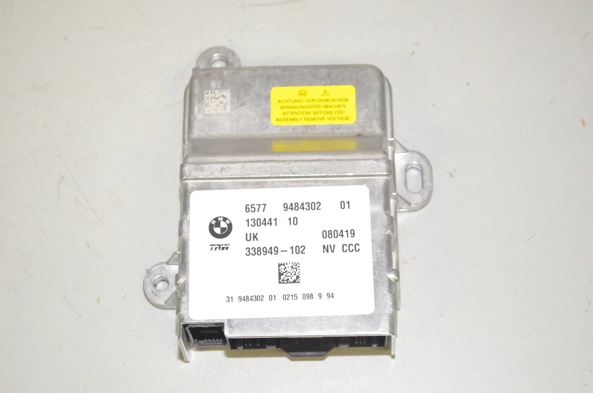 SRS Control Unit – OEM 9484302 · BMW i3 (I01) Electric 2019