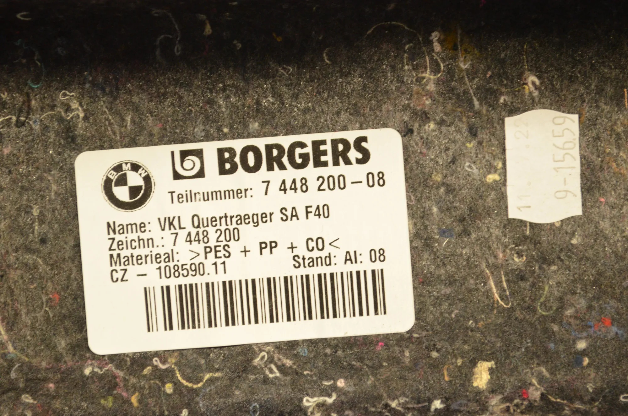 Other Boot Trunk Parts – OEM 7448200 · BMW 1 (F40) (2019 - -) (F40)118d 2022 – 5