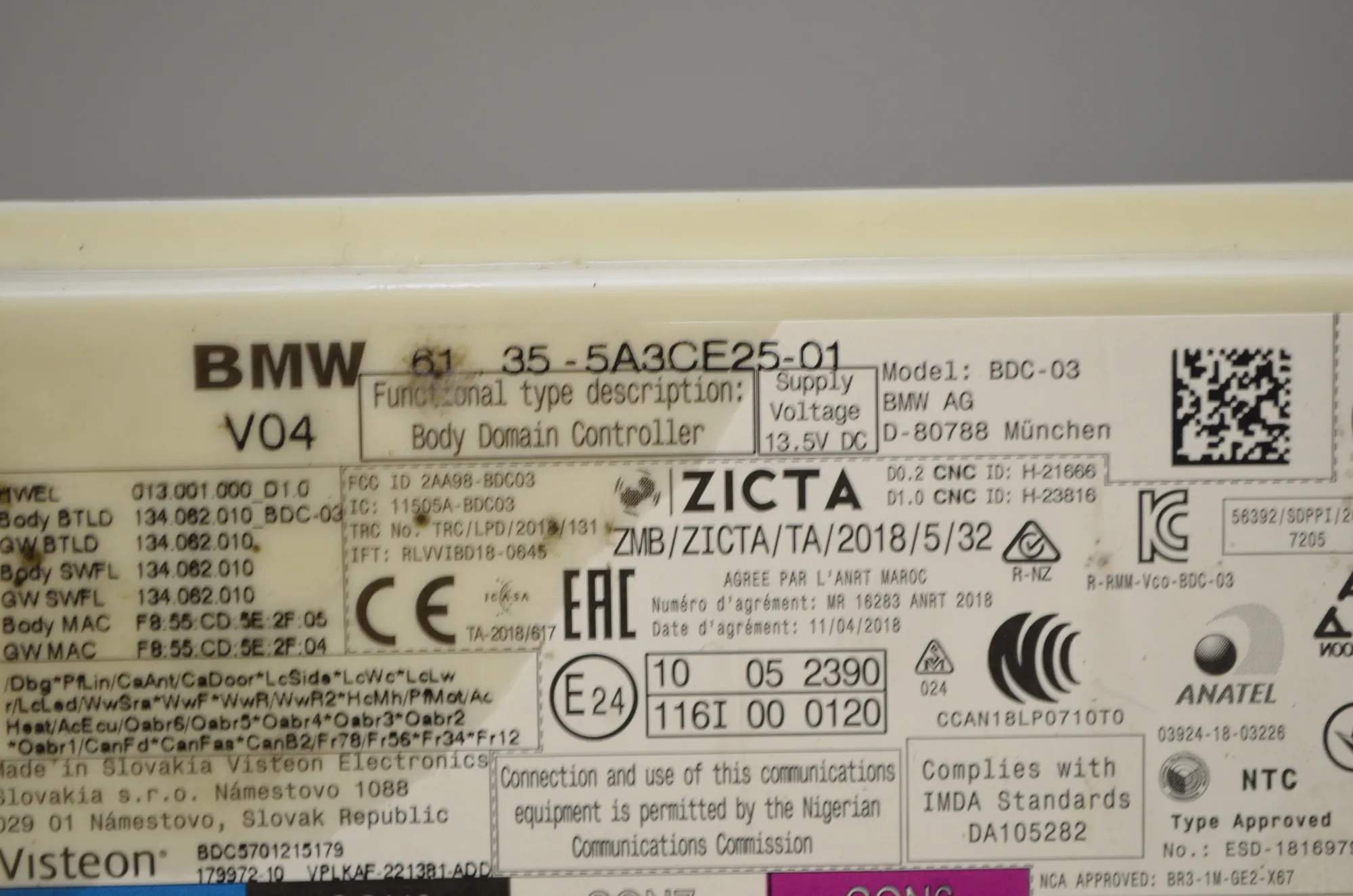 Engine Ignition ECU Set – OEM 5A3CE25 · BMW 1 (F40) (2019 - -) (F40)118d 2021 – 6
