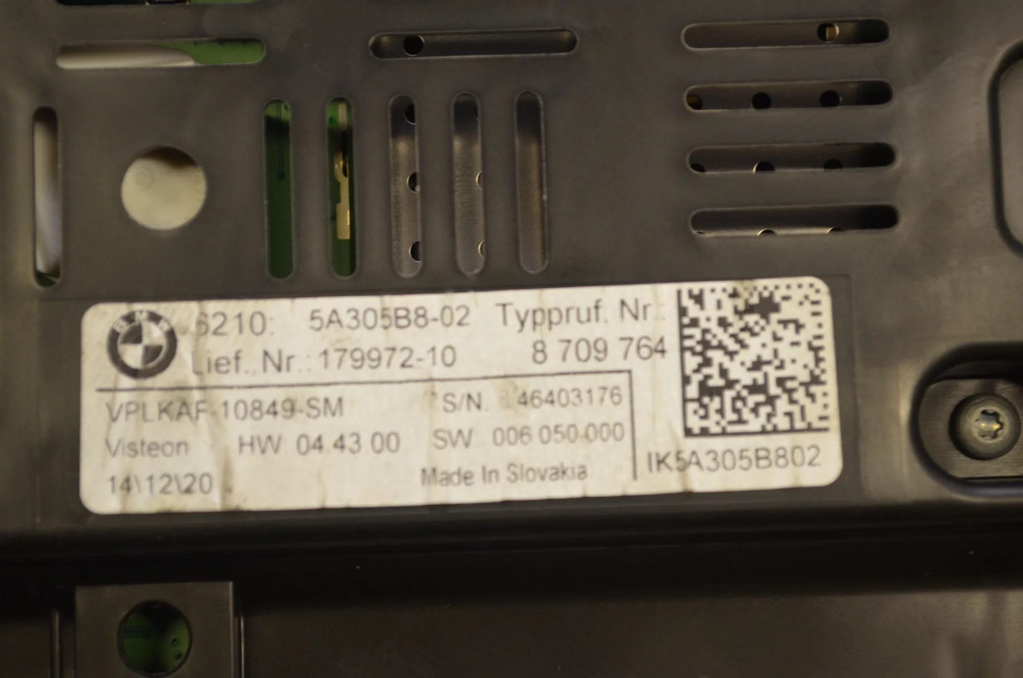 Instrument Cluster Speedometer – OEM 5A305B8 · BMW 1 (F40) (2019 - -) (F40)118d 2021 – 5