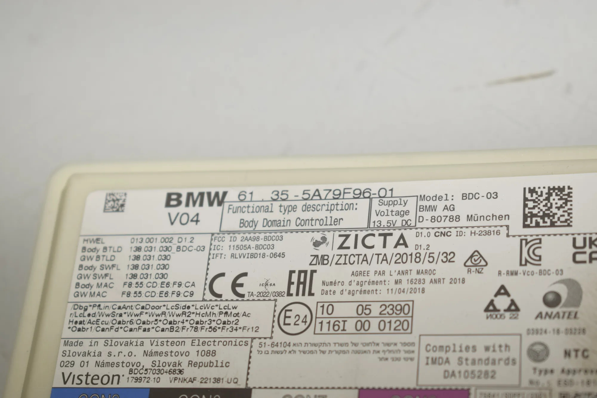 Engine Ignition ECU Set – OEM 5A79F96 · BMW 1 (F40) (2019 - -) (F40)118d 2022 – 9