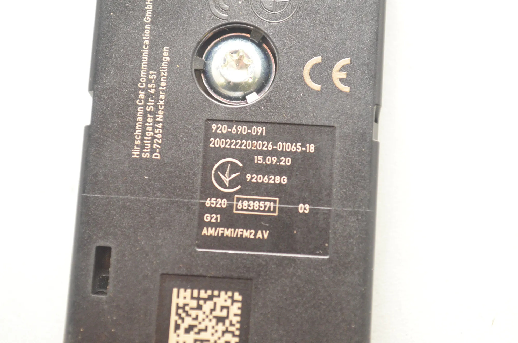 Antenna Amplifier – OEM 6838571 · BMW 3 Touring (G21) (2019 - -) 320 d 2020 – 5