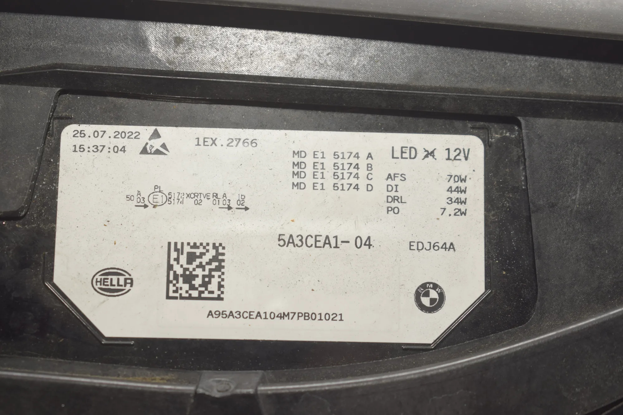 Front Left Headlight – OEM 5A3CEA1 · BMW iX (I20) (2021 - -) xDrive 40 2021 – 4