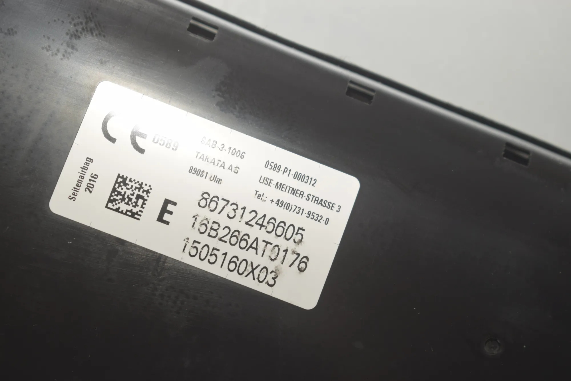 Seat Safety Bag SRS – OEM 7312466 · BMW 2 Gran Tourer (F46) 220 d xDrive 2016 – 4