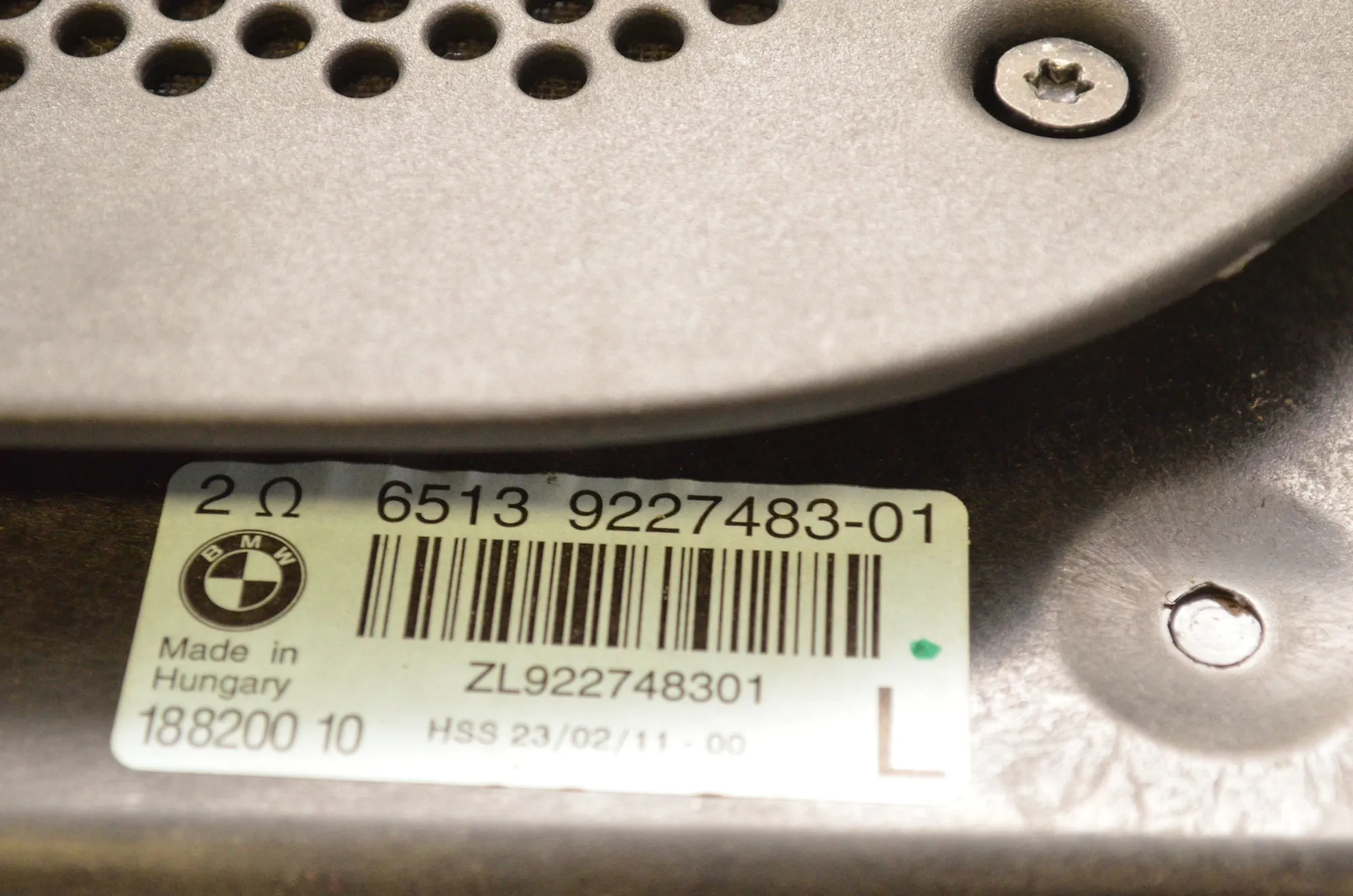 Sound Audio System Set – OEM 9133410 · BMW 7 (F01, F02) 730 d 2011 – 9