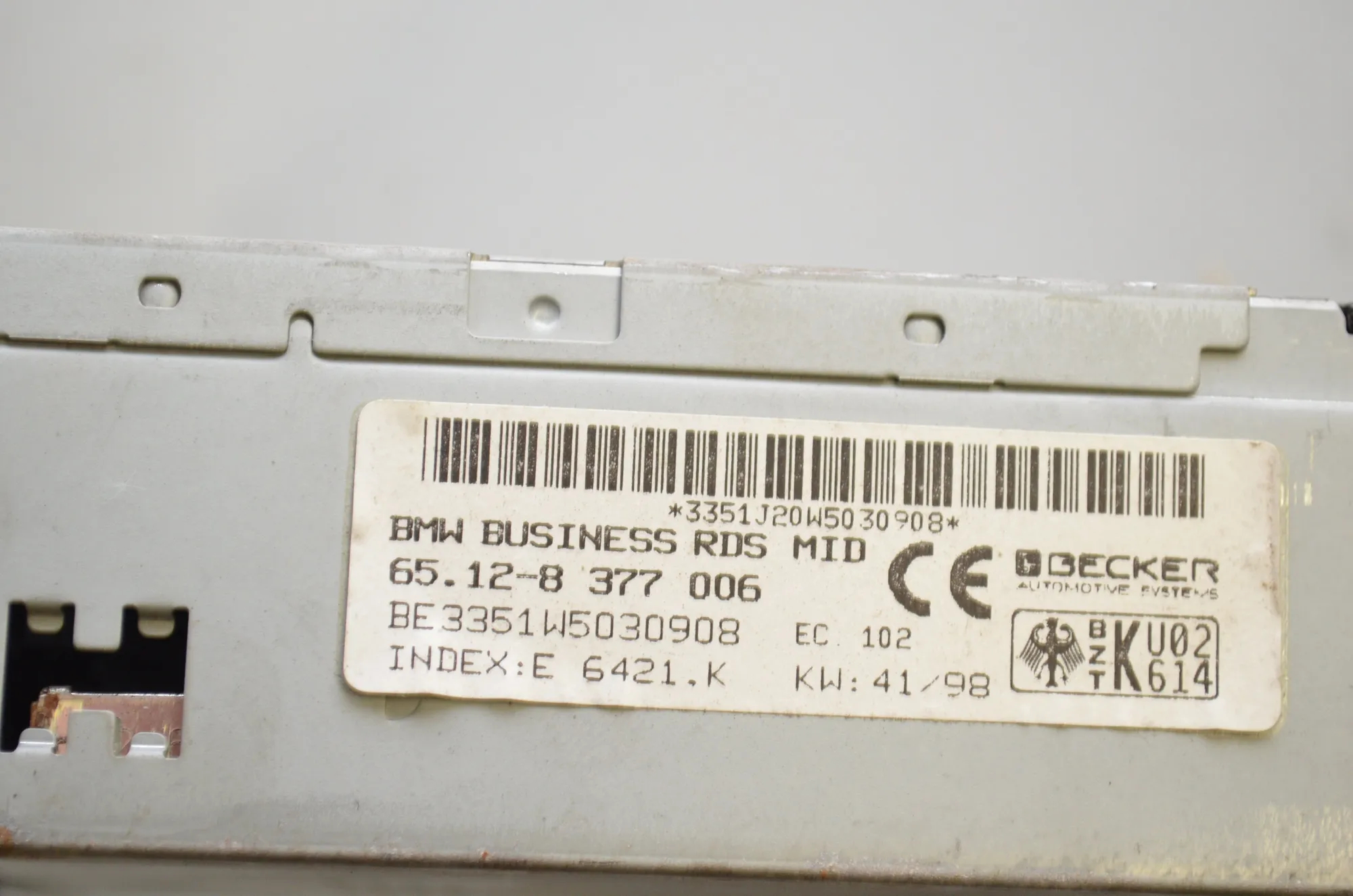 Music Radio CD Player Head Unit – OEM 8377006 · BMW 5 (E39) BMW 5 (E39) 525 td 1999 – 4