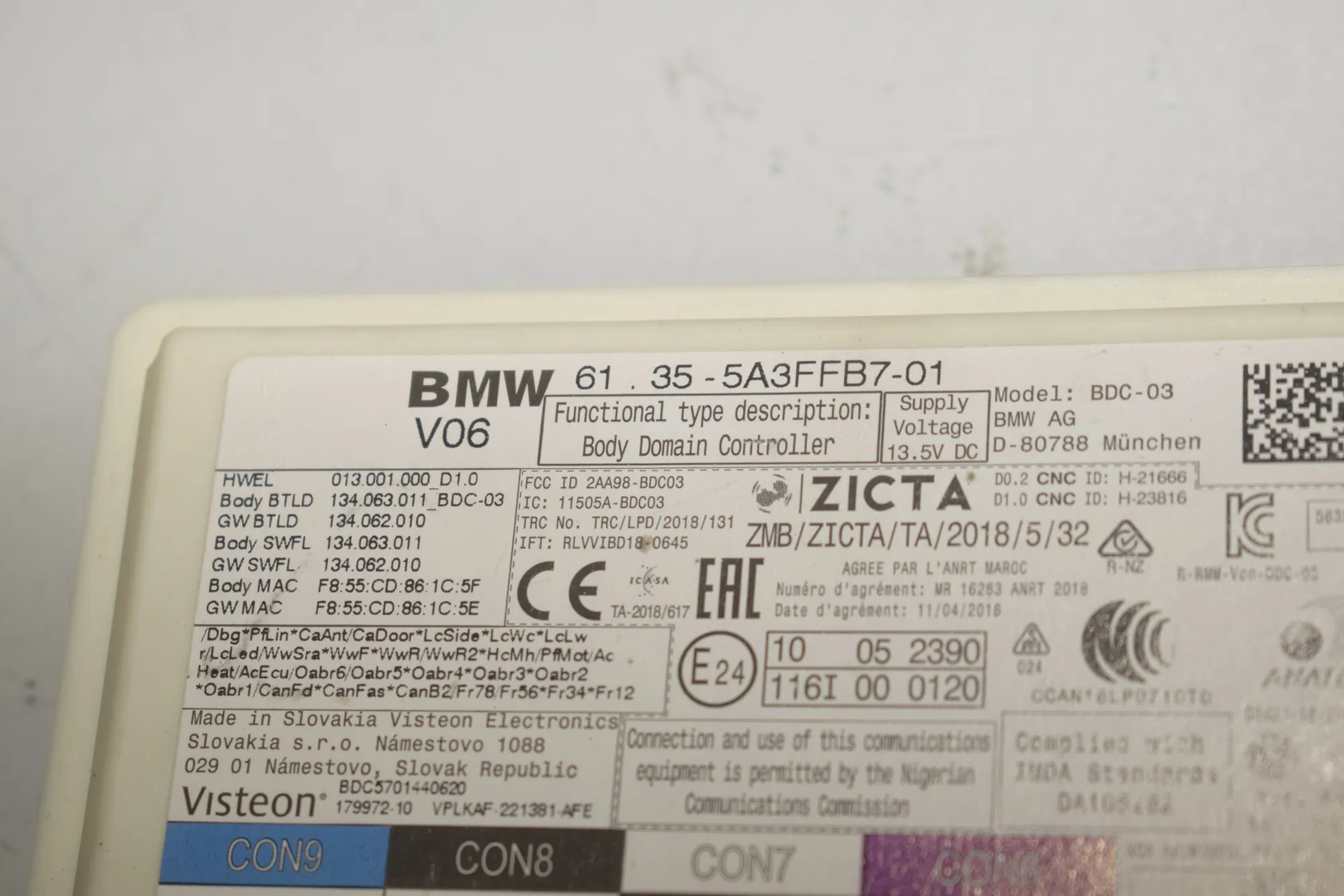 Engine Ignition ECU Set – OEM 5A3FFB7 · BMW 3 Touring (G21) (2019 - -) 318 d 2021 – 8