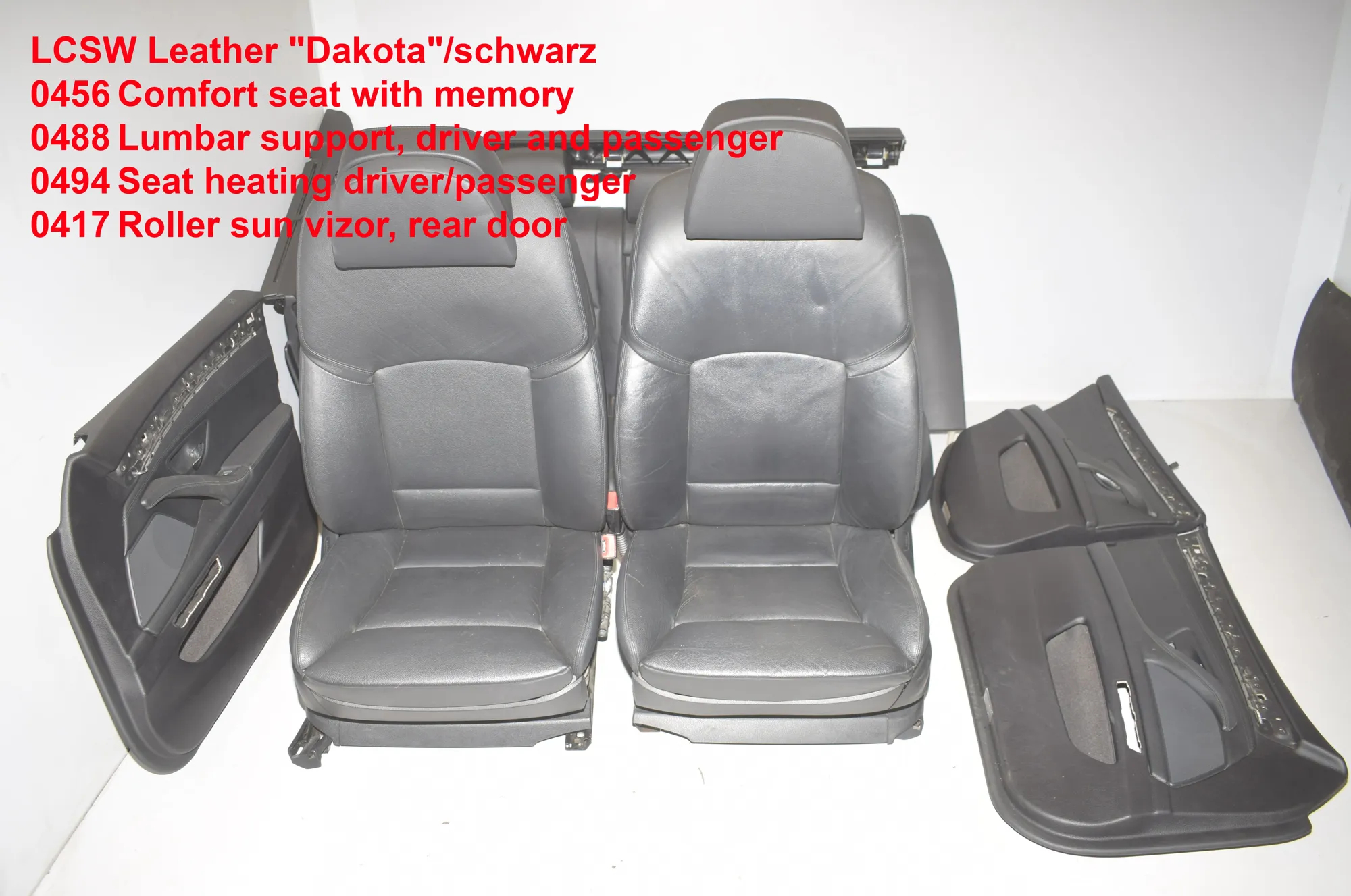 Seat set · BMW 5 Touring (F11) 530 d xDrive 2011