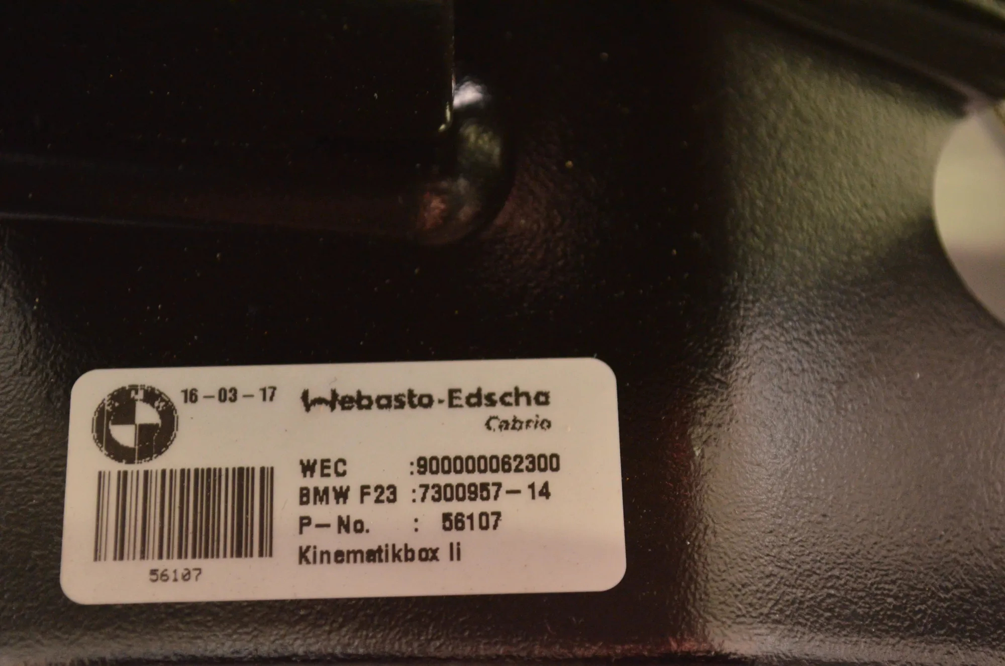 Other Roof Parts – OEM 7300958 · BMW 2 Cabrio (F23) 218 i 2017 – 6