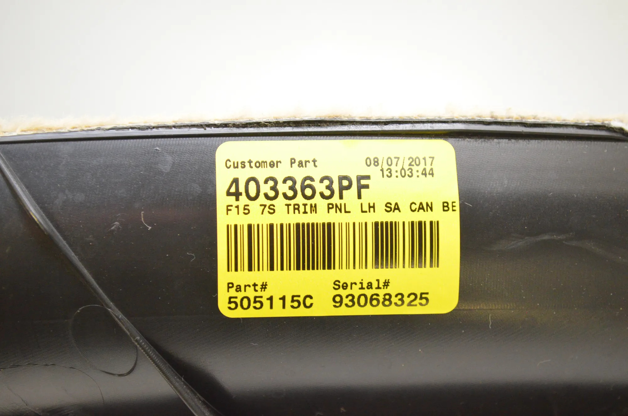 Left Side Trunk Trim – OEM 7344249 · BMW X5 (F15, F85) M 50 d 2017 – 4