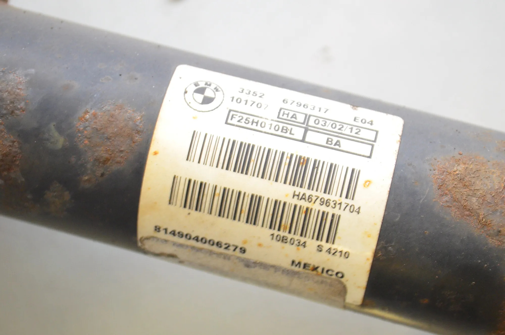 Rear Left Shock Absorber – OEM 6796317 · BMW X3 (F25) xDrive 30 d 2012 – 4