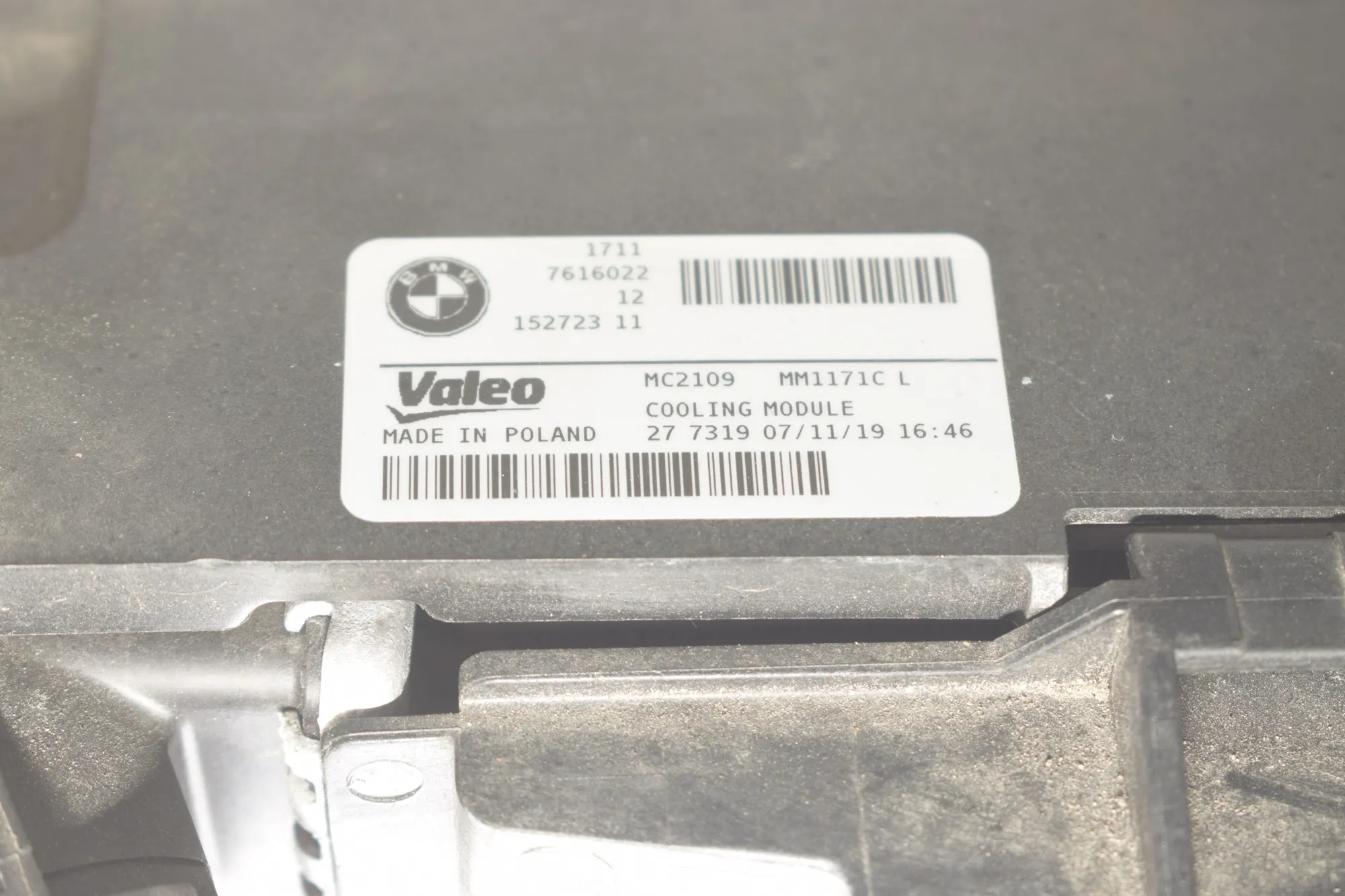 Radiator Pack Set – OEM 7616022 · BMW i3 (I01) Electric 2019 – 3