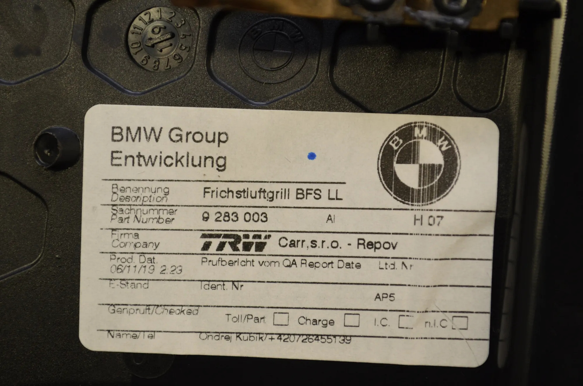 Dashboard Air Vents – OEM 9283003 · BMW i3 (I01) Electric 2019 – 6