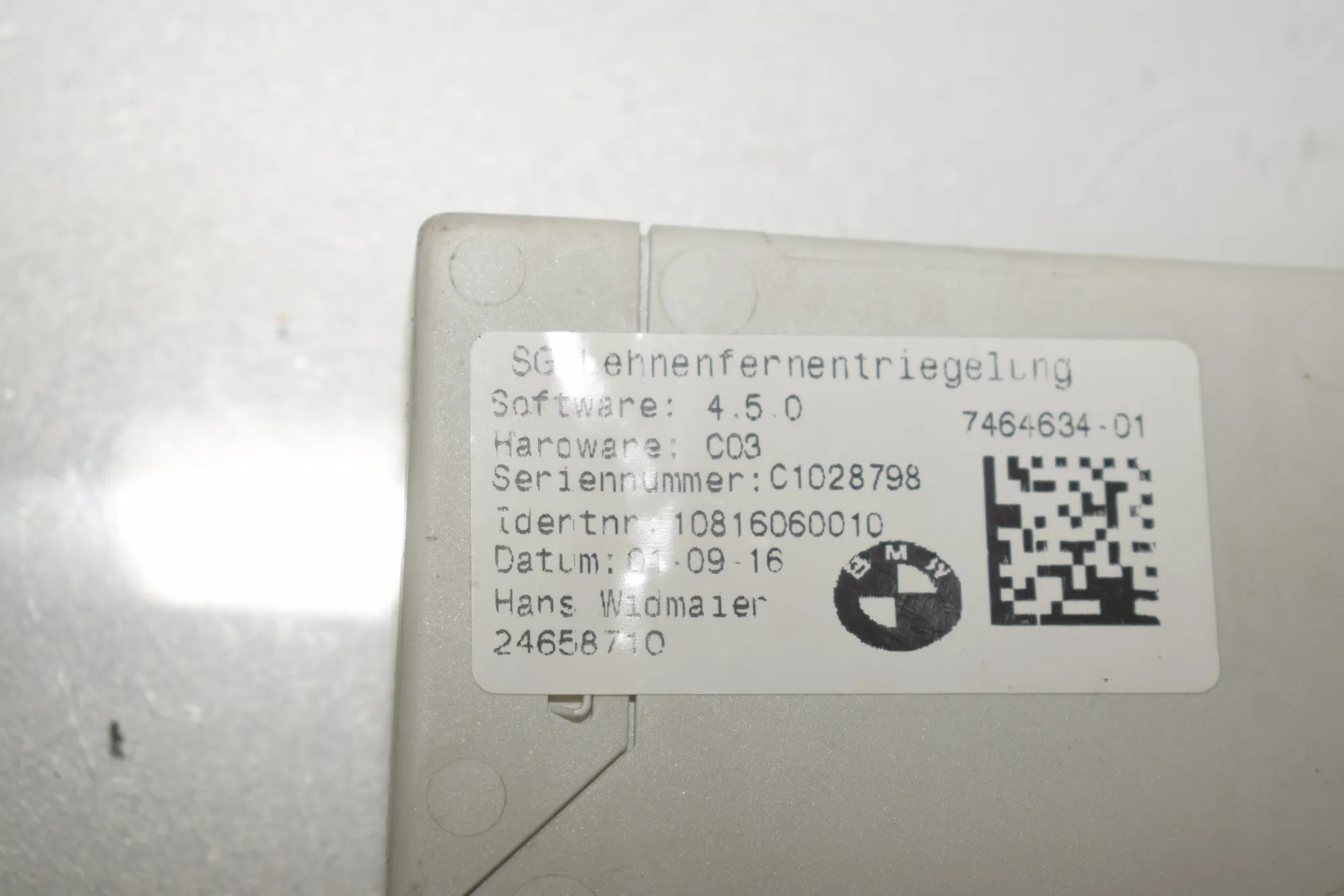 Other Control Units – OEM 7464634 · BMW 2 Gran Tourer (F46) 220 d xDrive 2016 – 5
