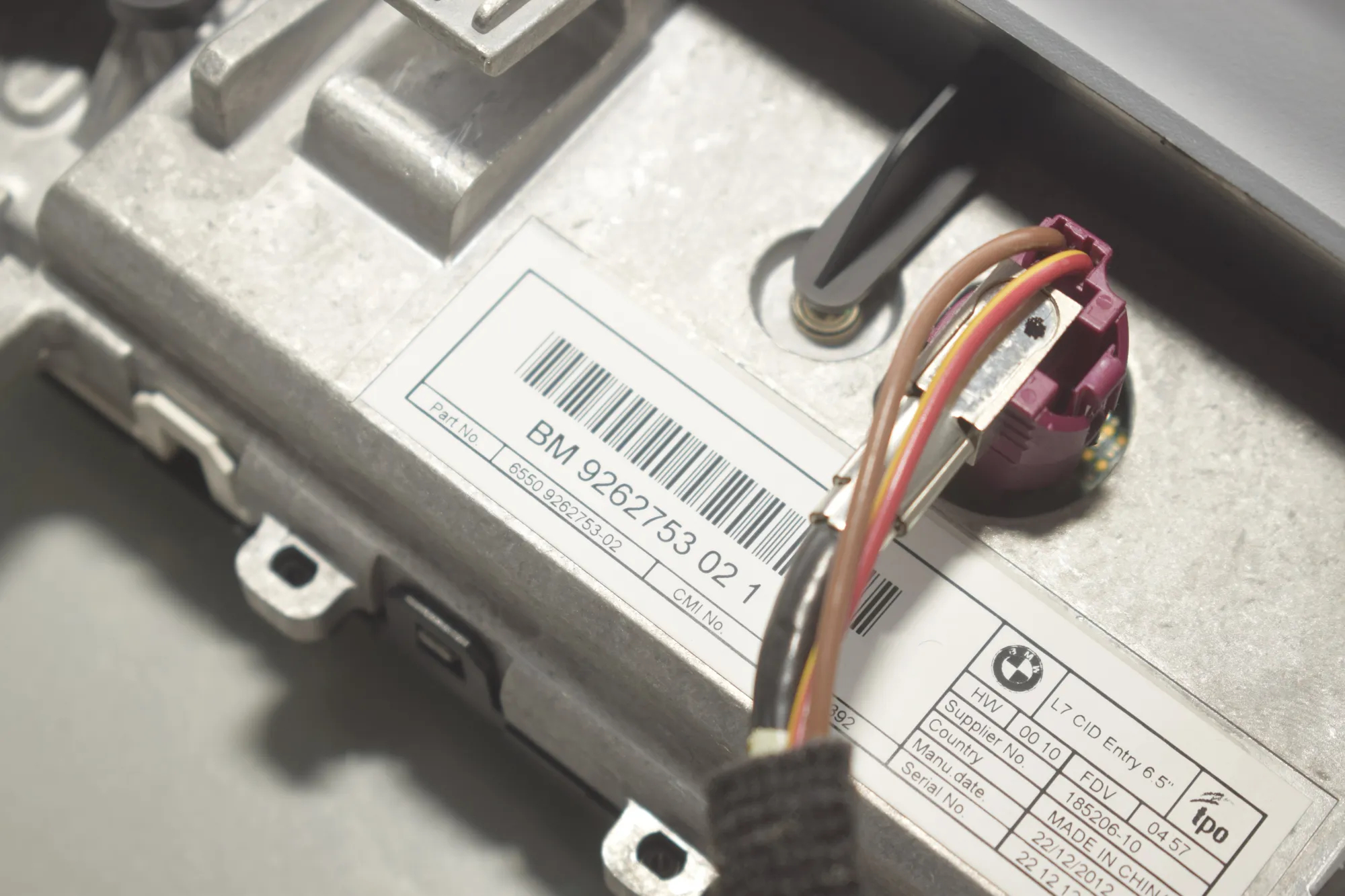 Navigation System – OEM 9262753 · BMW 3 Touring (F31) 320 d 2013 – 7