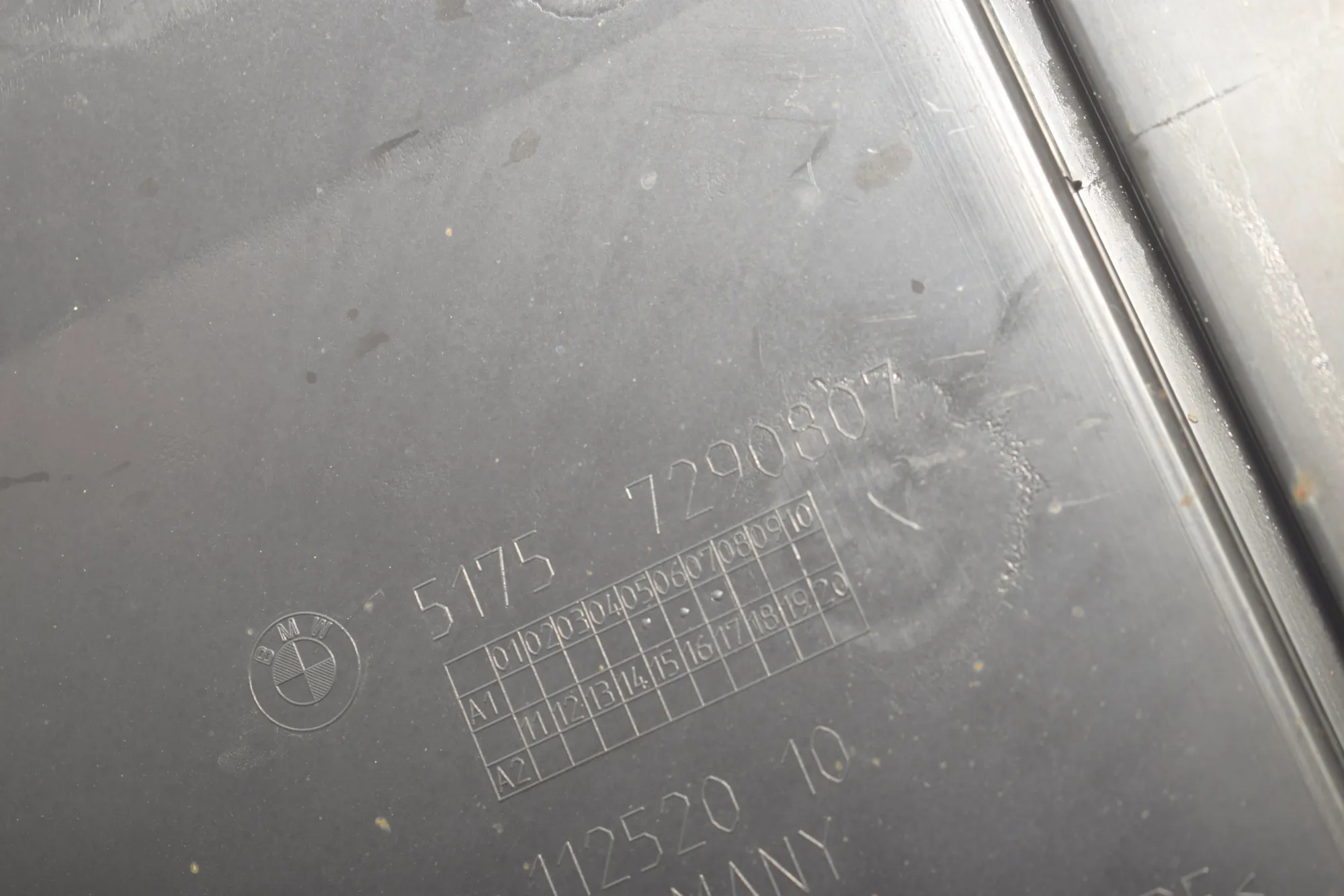 Rear Left Underbody Cover – OEM 7290807 · BMW 2 Gran Tourer (F46) 220 d xDrive 2016 – 4
