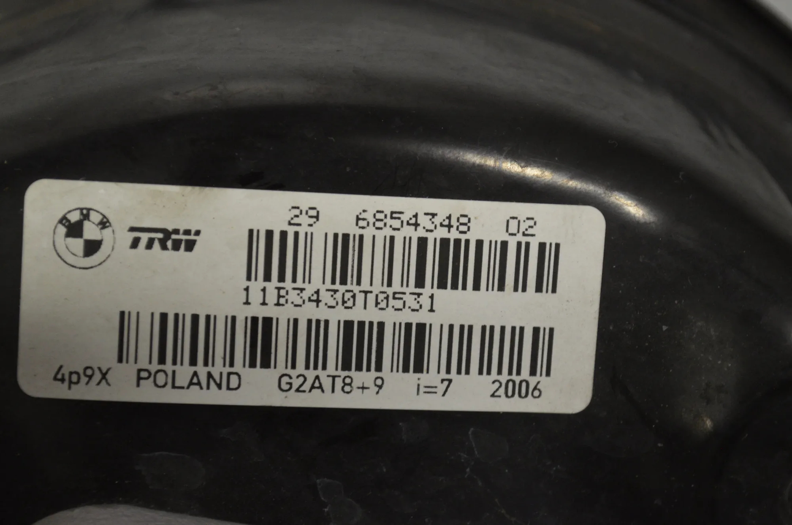 Brake Servo Booster – OEM 6854348 · BMW X3 (F25) xDrive 30 d 2012 – 5