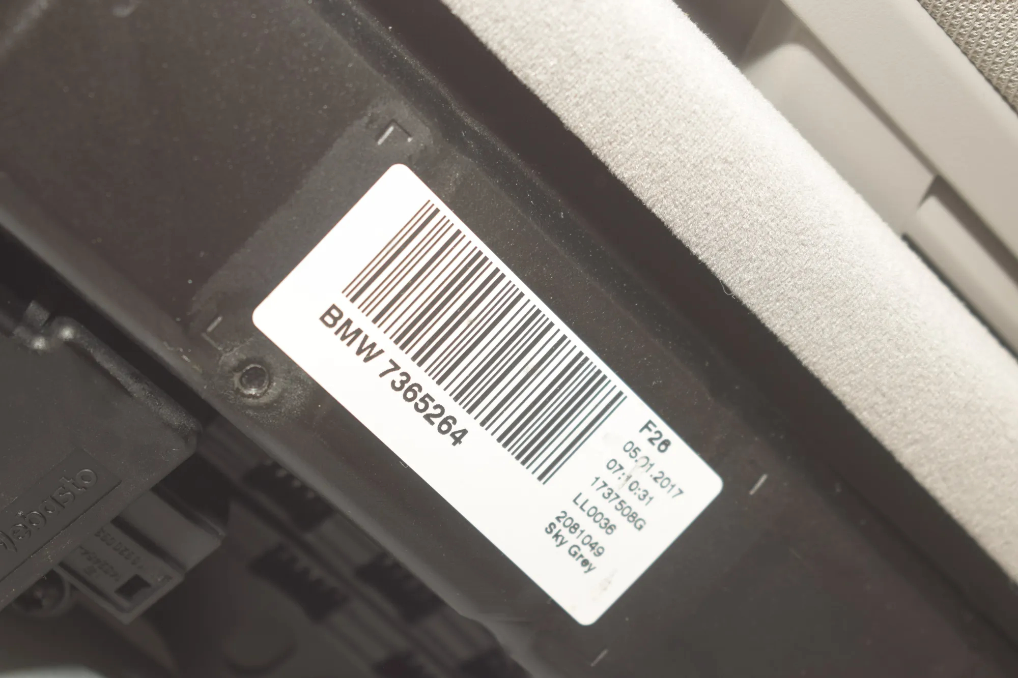 Sunroof – OEM 7365264 · BMW X4 (F26) xDrive 30 d 2017 – 7
