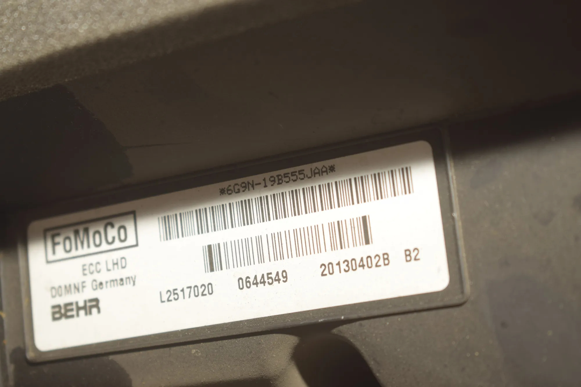Interior Heater – OEM 6G9N-19B555JAA · LAND ROVER RANGE ROVER EVOQUE (L538) 2.2 D 4x4 2013 – 5