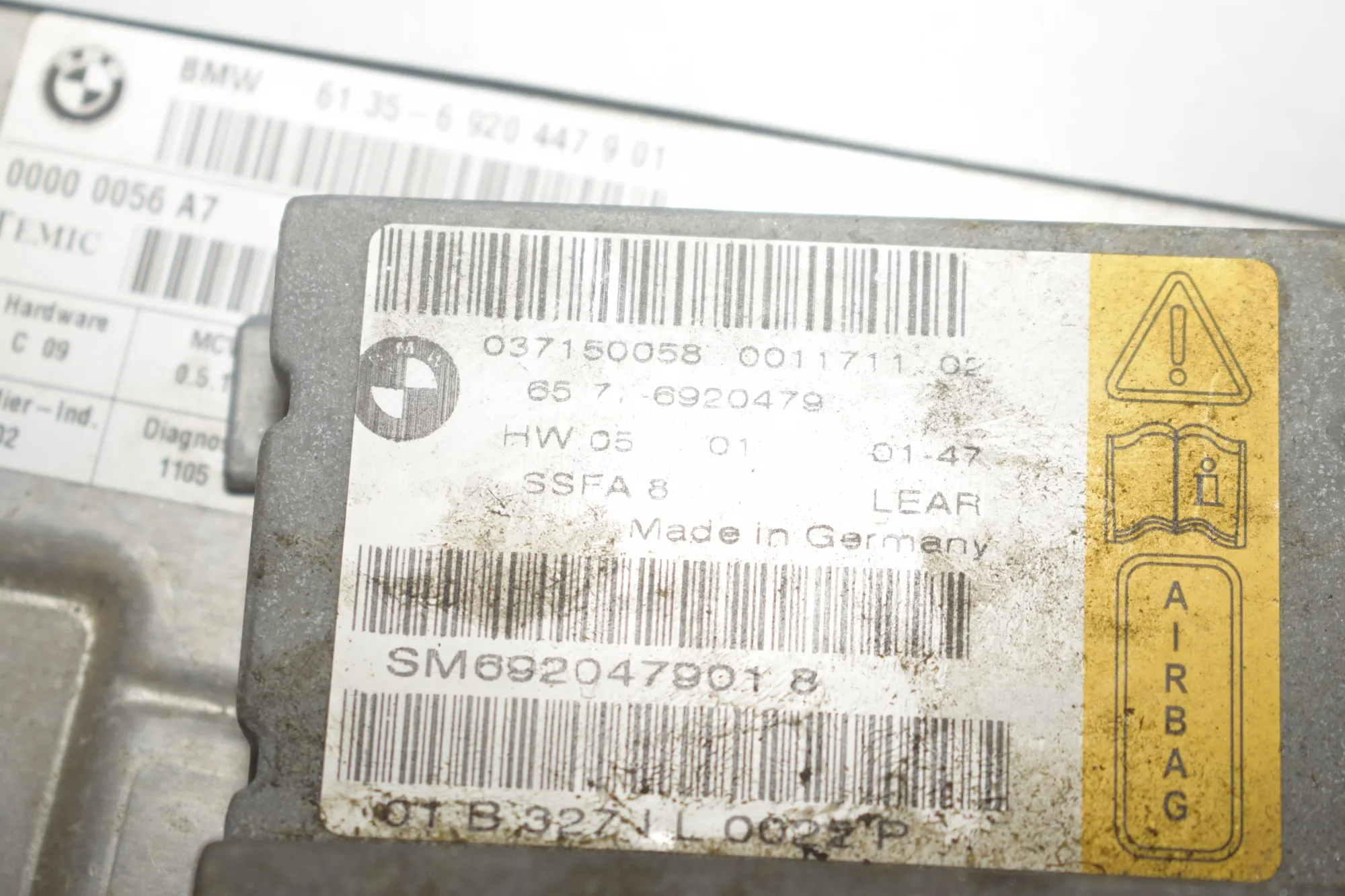 Other Seat Parts – OEM 6920447 · BMW 7 (E65, E66, E67) 735 i, Li 2001 – 8