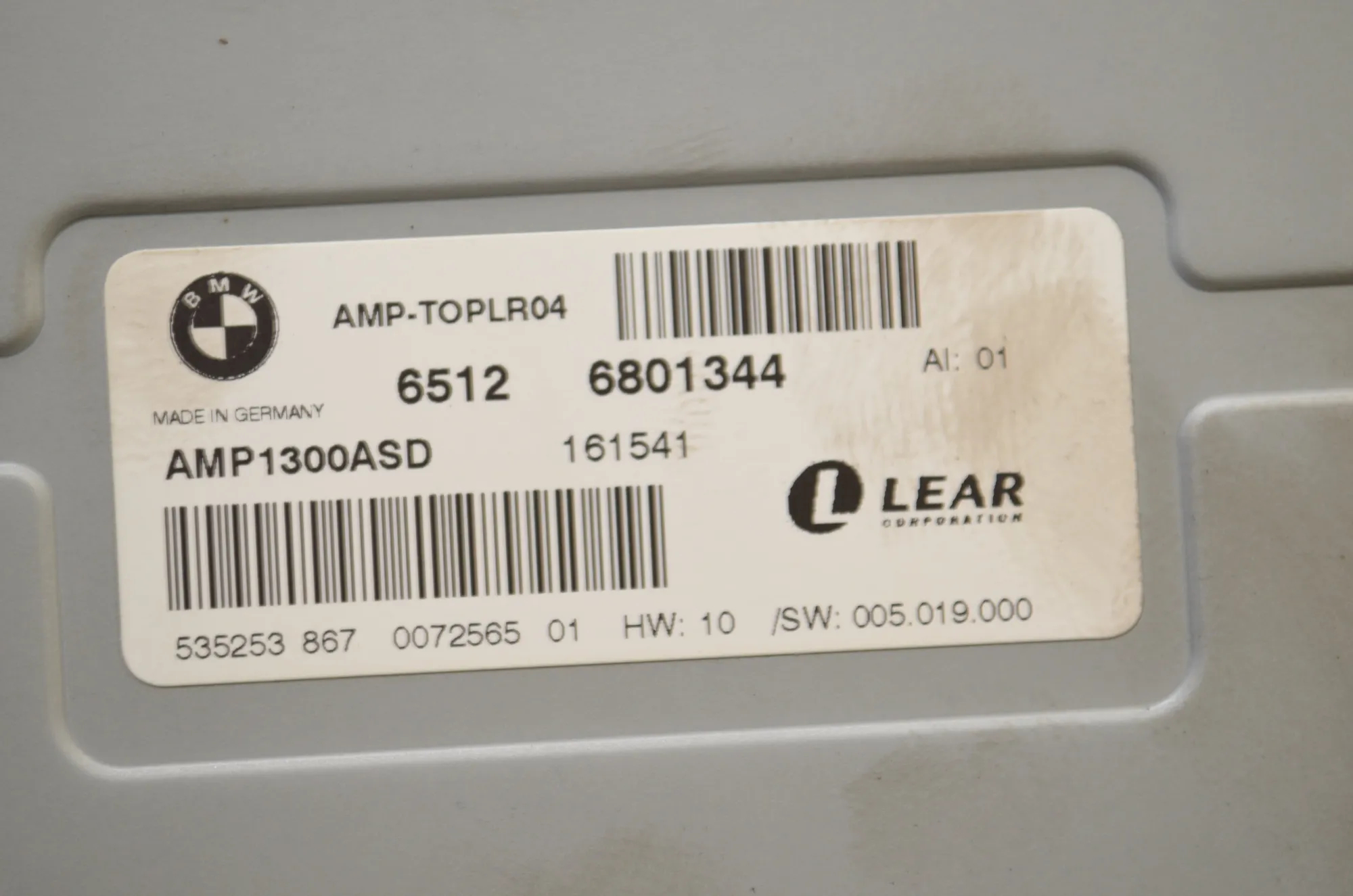 Sound Audio System Set – OEM 6801344 · BMW X6 (F16, F86) M 50 d 2016 – 11