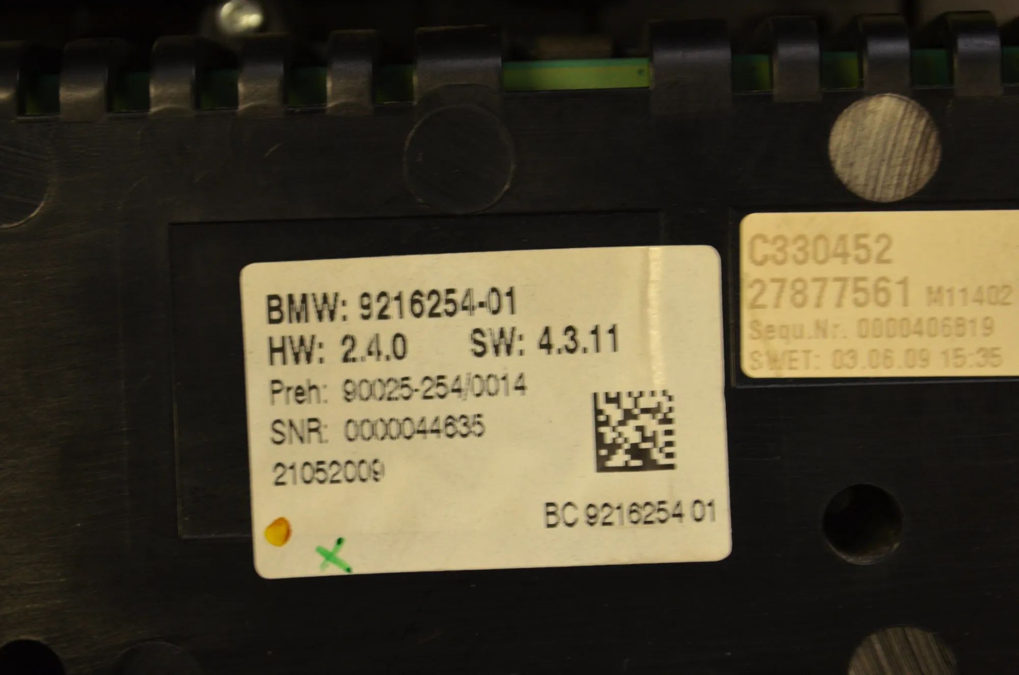 Climate Control Unit – OEM 9216254 · BMW 7 (F01, F02) 740 d xDrive 2011 – 5