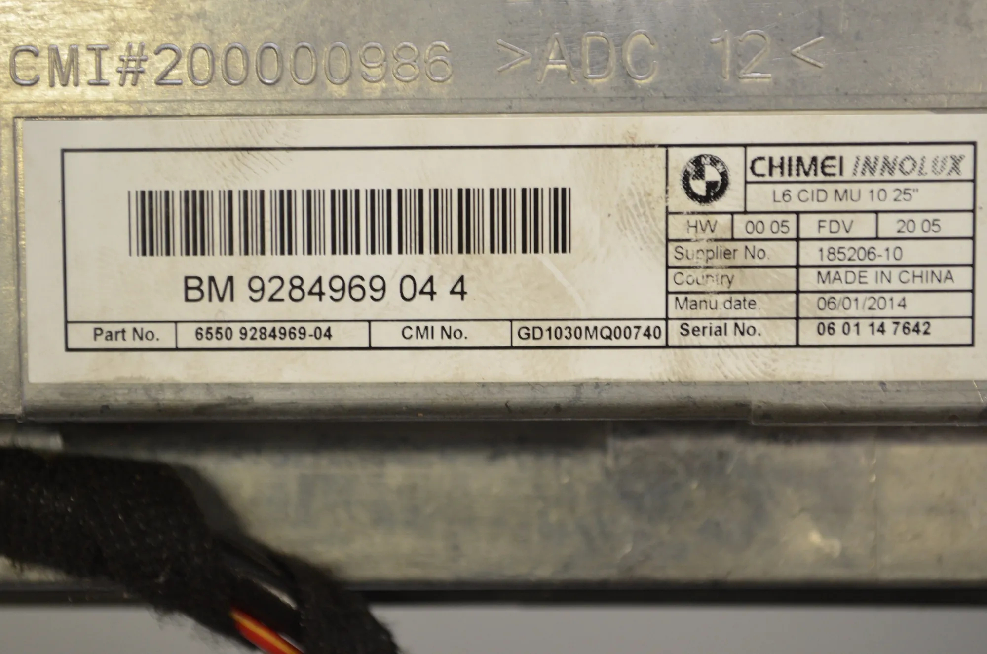Navigation System – OEM 9320290 · BMW 7 (F01, F02) 740 d xDrive 2011 – 11