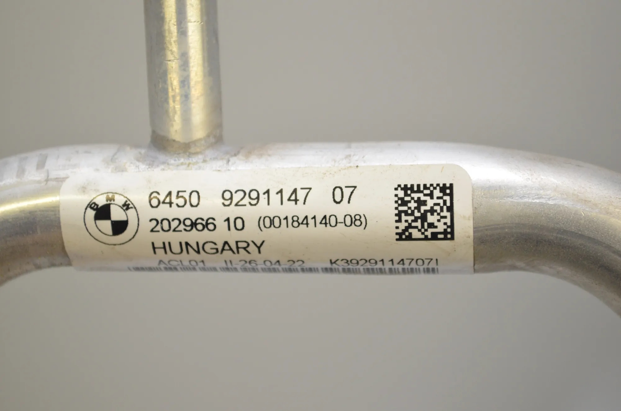A/C Air Con Hose Pipe – OEM 9291147 · BMW i3 (I01) s Electric 2022 – 4