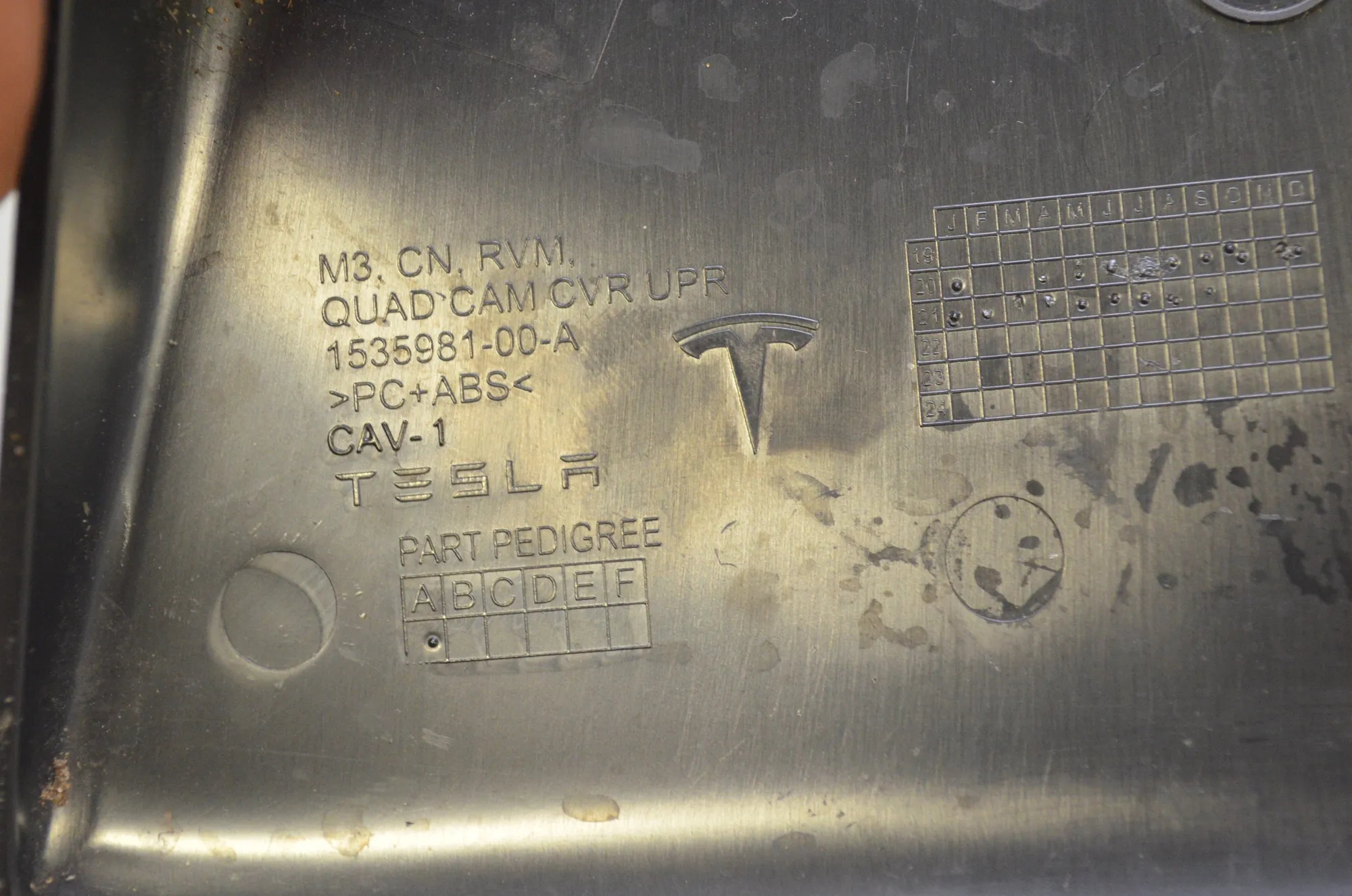 Other Interior Parts – OEM 1535981-00-A · TESLA MODEL 3 (2018 - -) EV 2021 – 5
