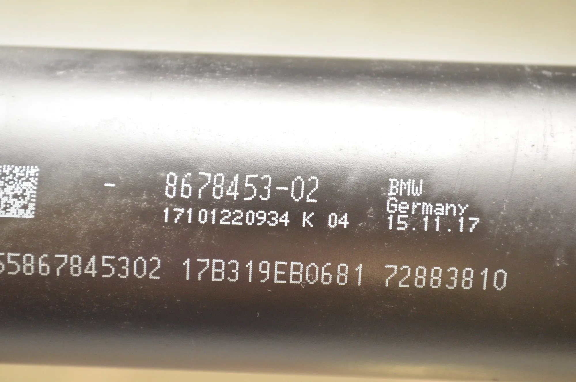 Propshaft Cardan – OEM 8678453 · BMW 4 Gran Coupe (F36) 430 d 2017 – 5