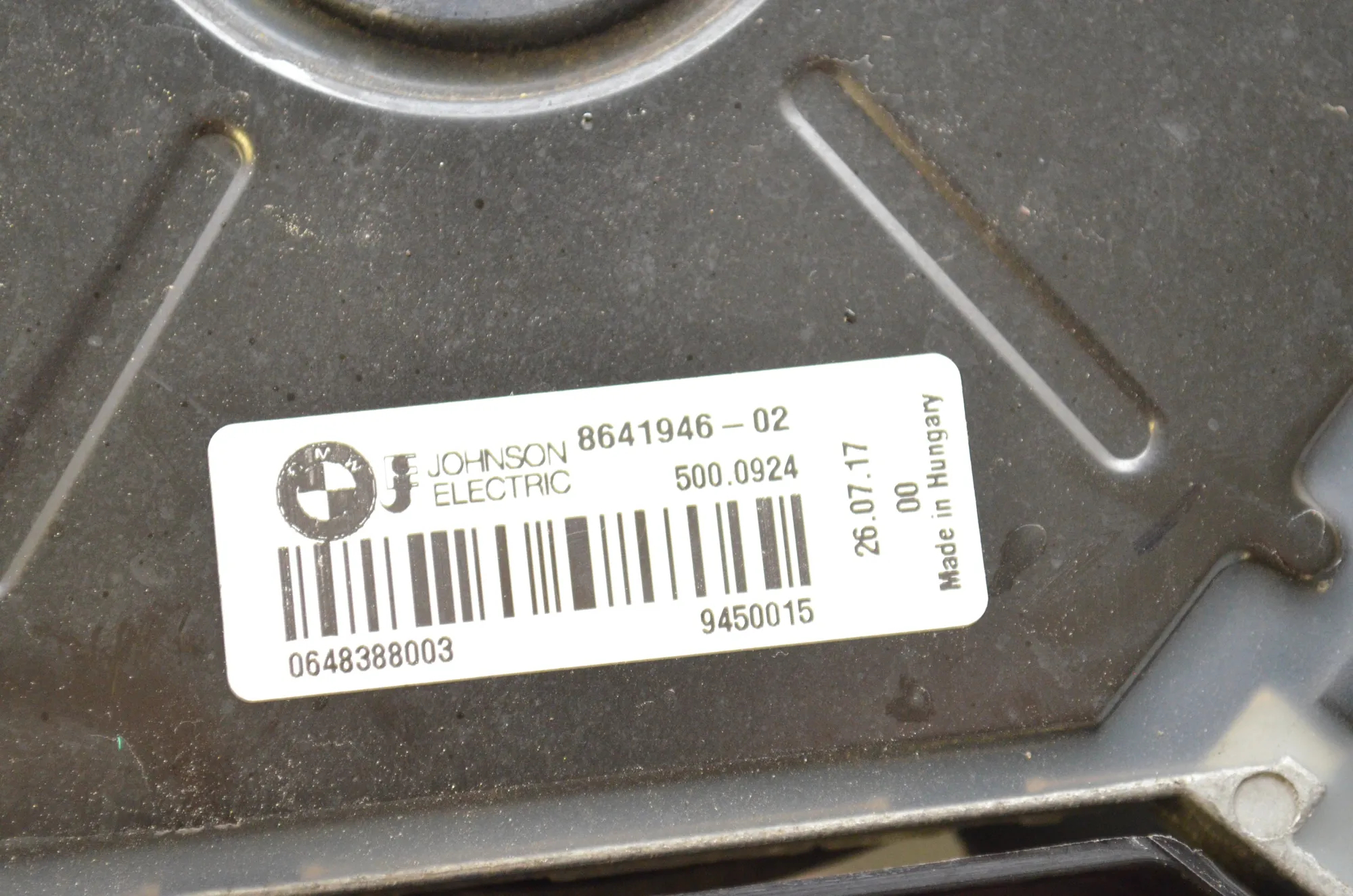 A/C Air Condition Fan – OEM 8641946 · BMW 4 Gran Coupe (F36) 418 d 2017 – 6