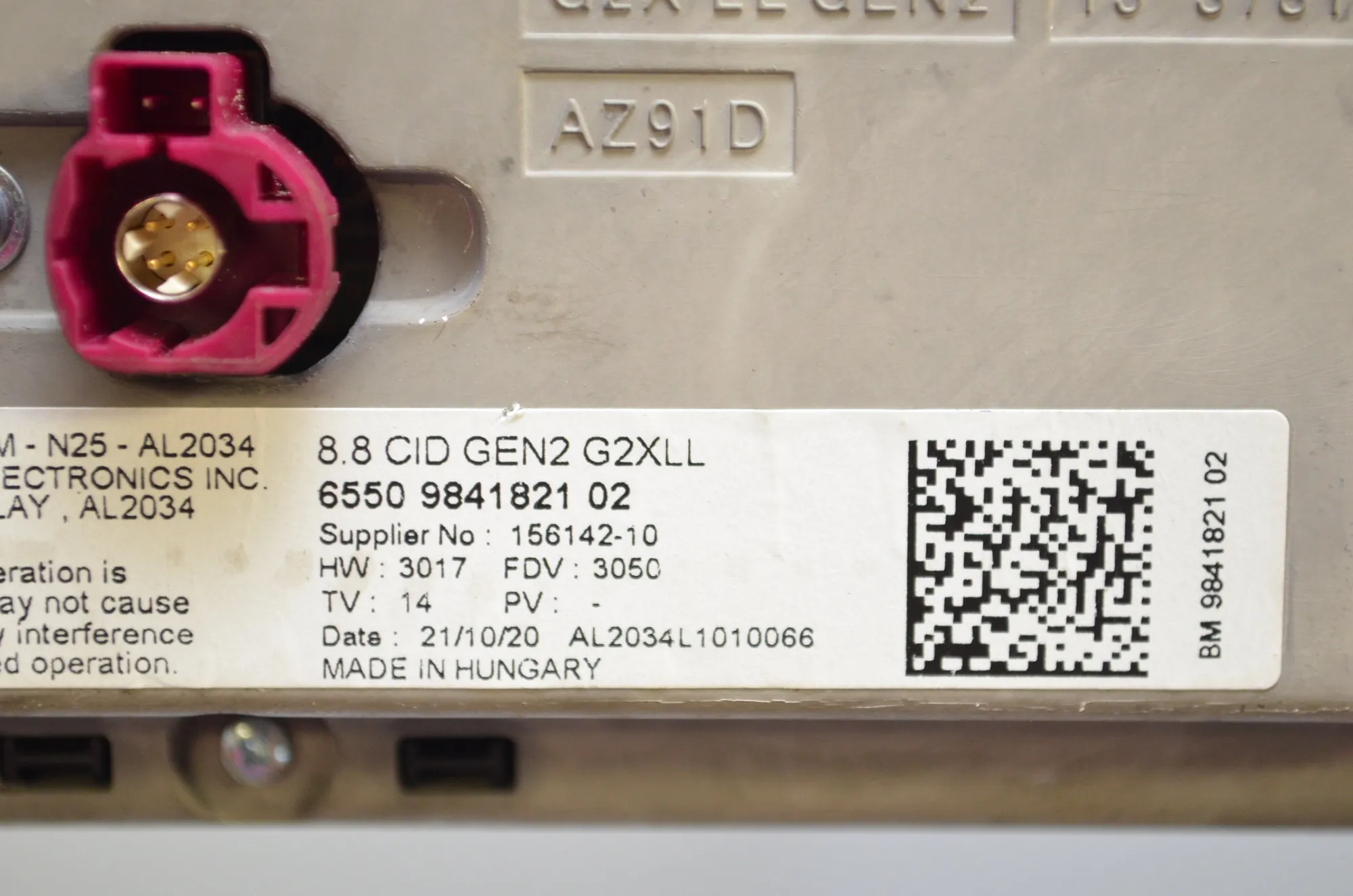 Navigation System – OEM 5A1D041 · BMW 3 Touring (G21) (2019 - -) 330 e Plug-in-Hybrid 2020 – 11
